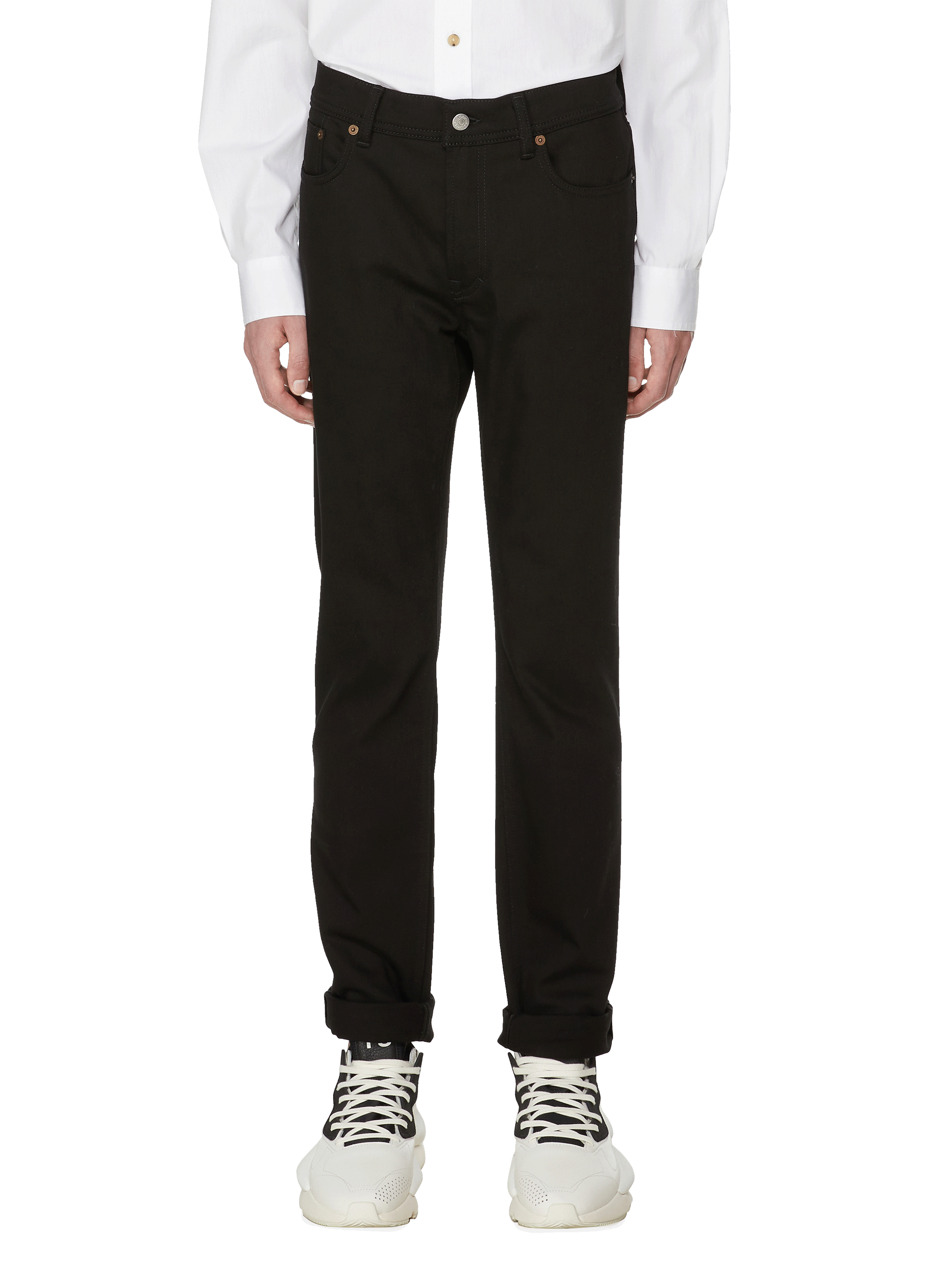 ACNE STUDIOS Jeans skinny stay en coton mélangé Noir