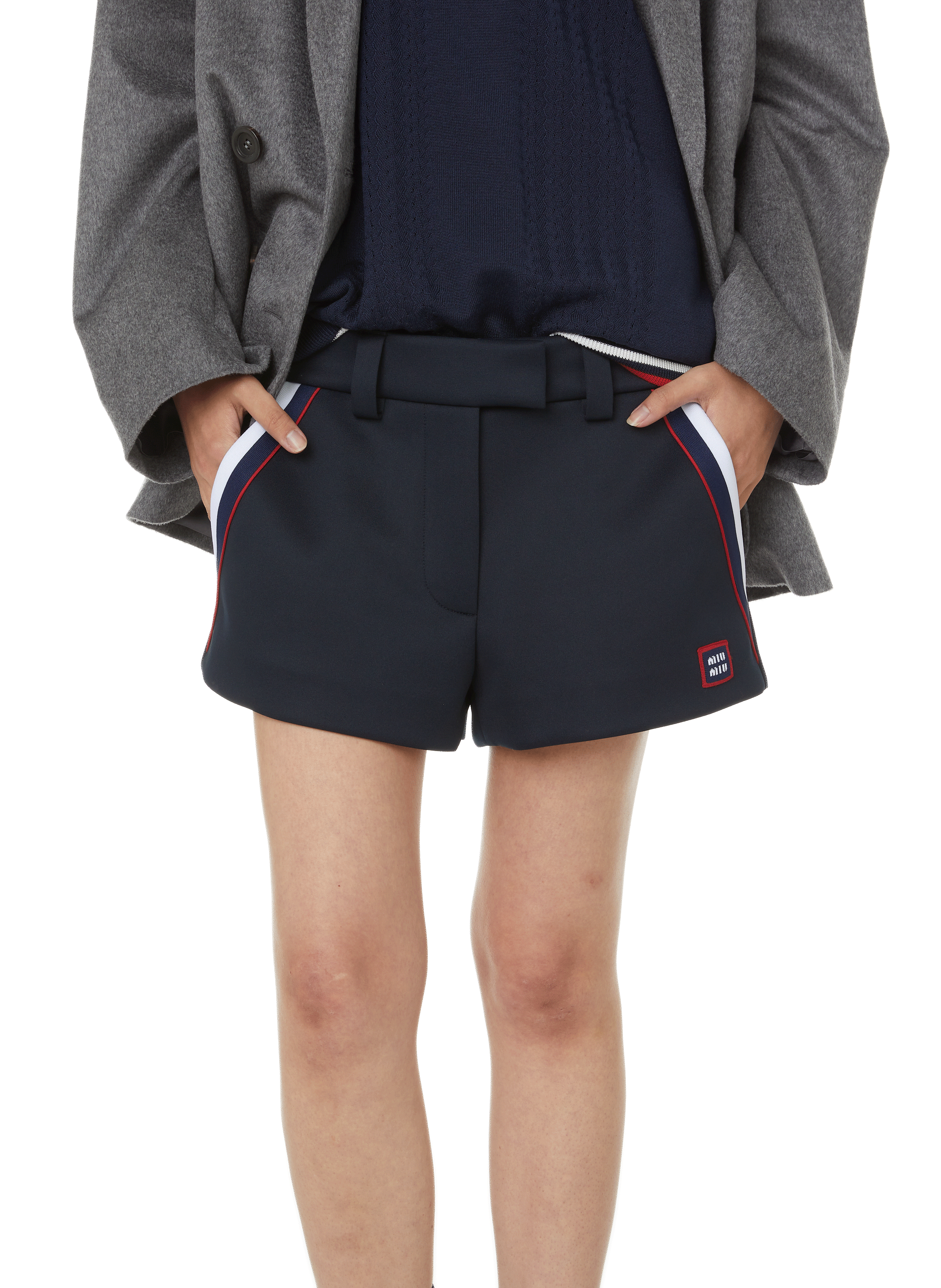 Mini shorts MIU MIU Blue