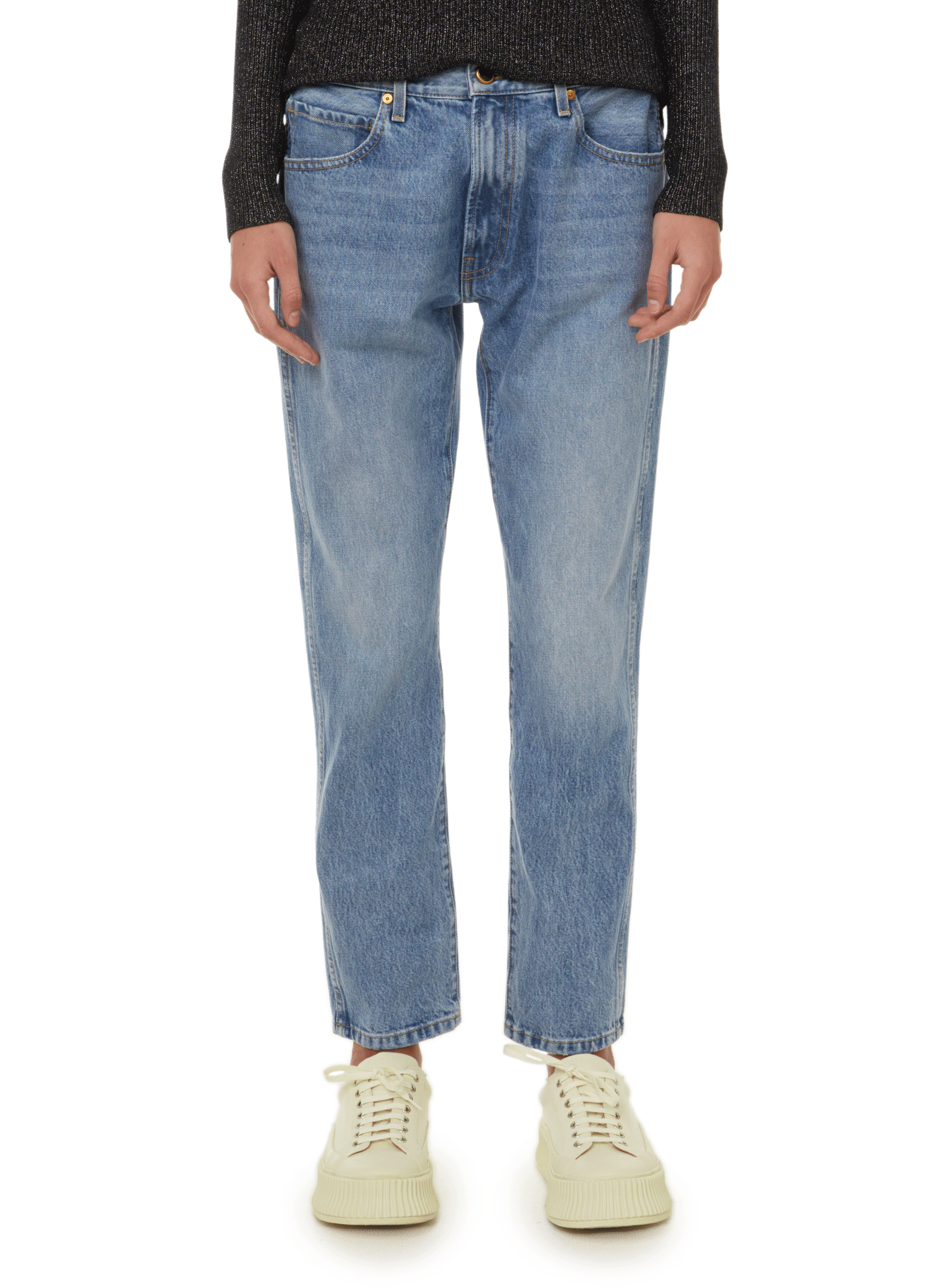 KHAITE Jean Kyle en coton Bleu