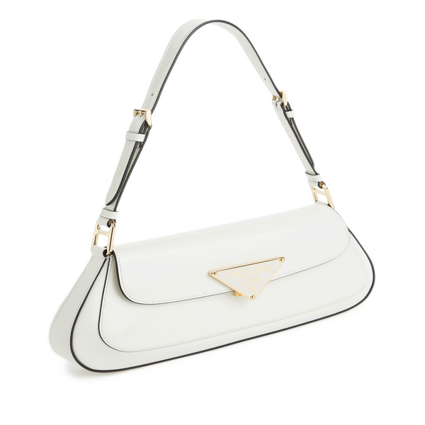Prada Leather Handbag In White