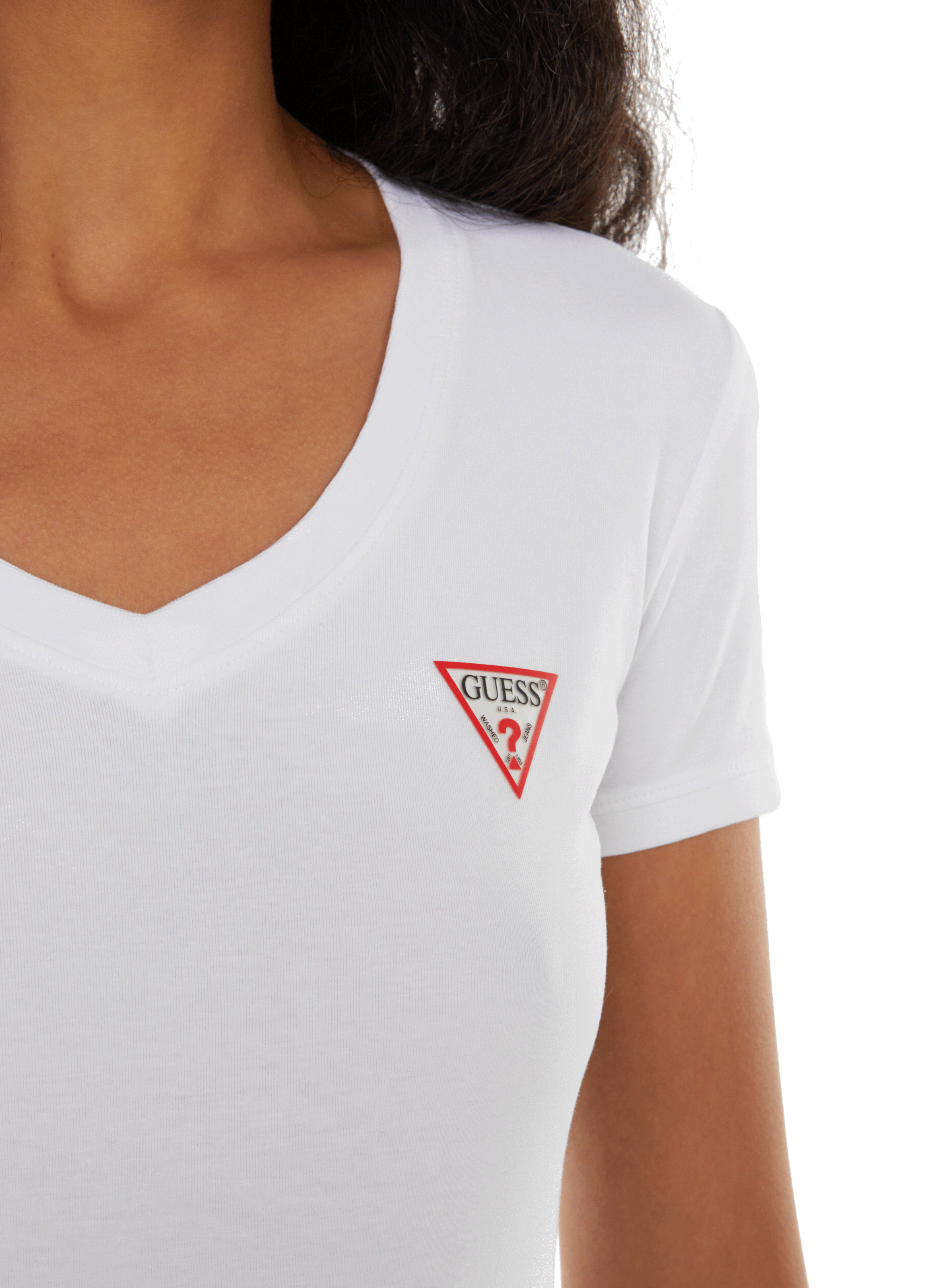 T-shirt en coton GUESS Blanc