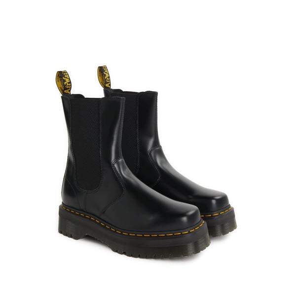 Bottines en cuir lisse