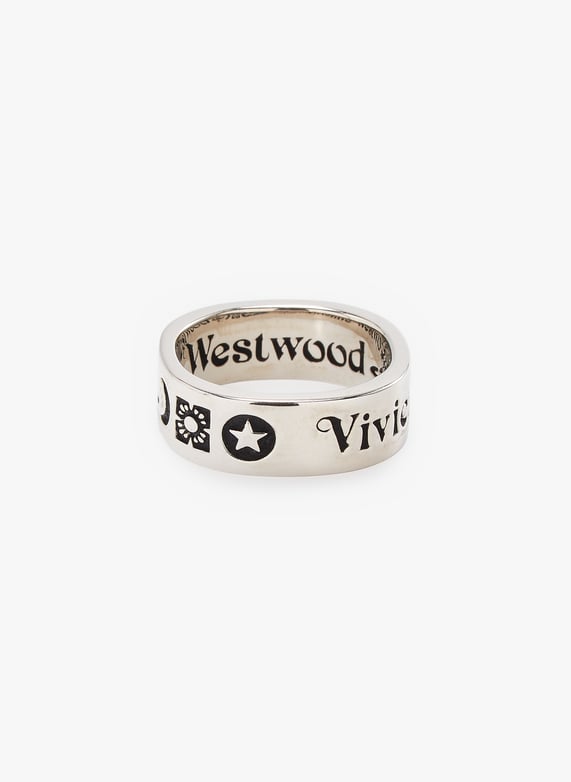 Bague en laiton Argent Vivienne westwood Homme