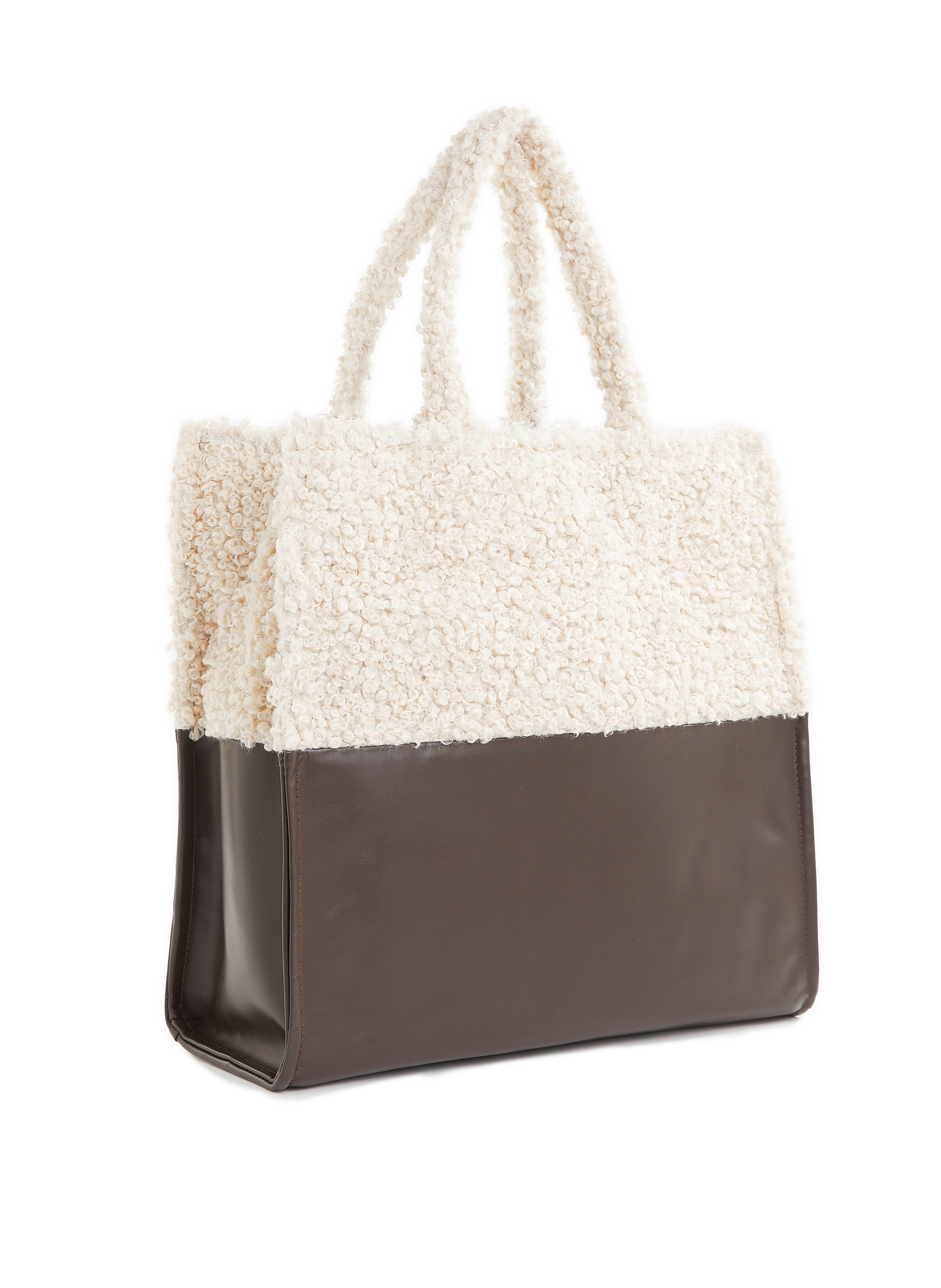 Sac cabas Elodi bi-matière  SAISON 1865 Beige