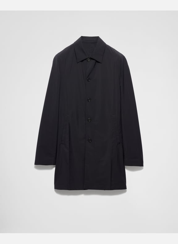 Manteau en laine mélangée Noir by PRADA PRADA Manteau en laine mélangée Noir