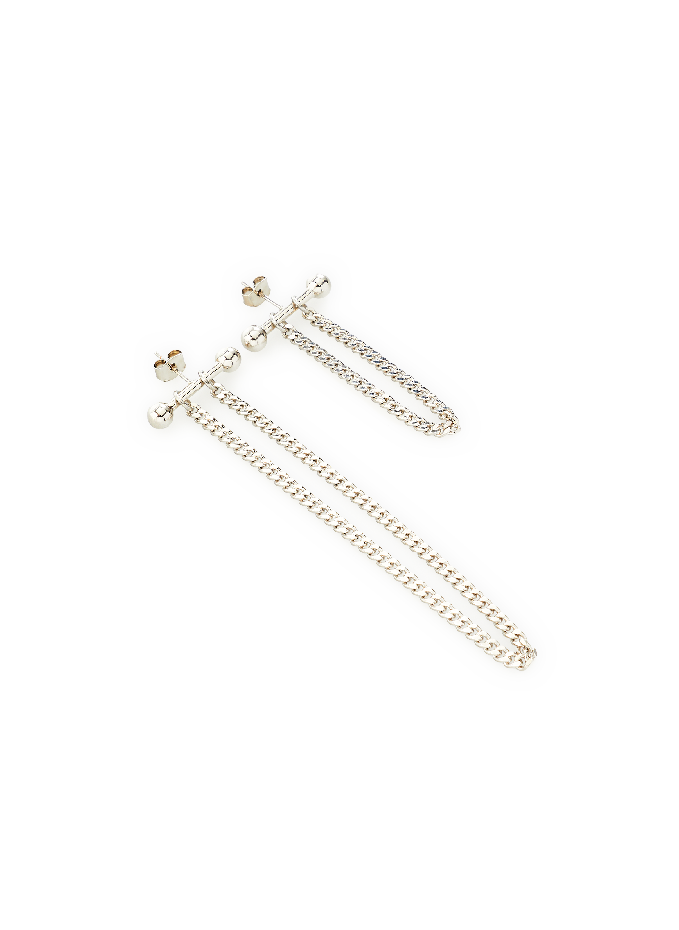 Boucles d'oreille Moody JUSTINE CLENQUET Argent