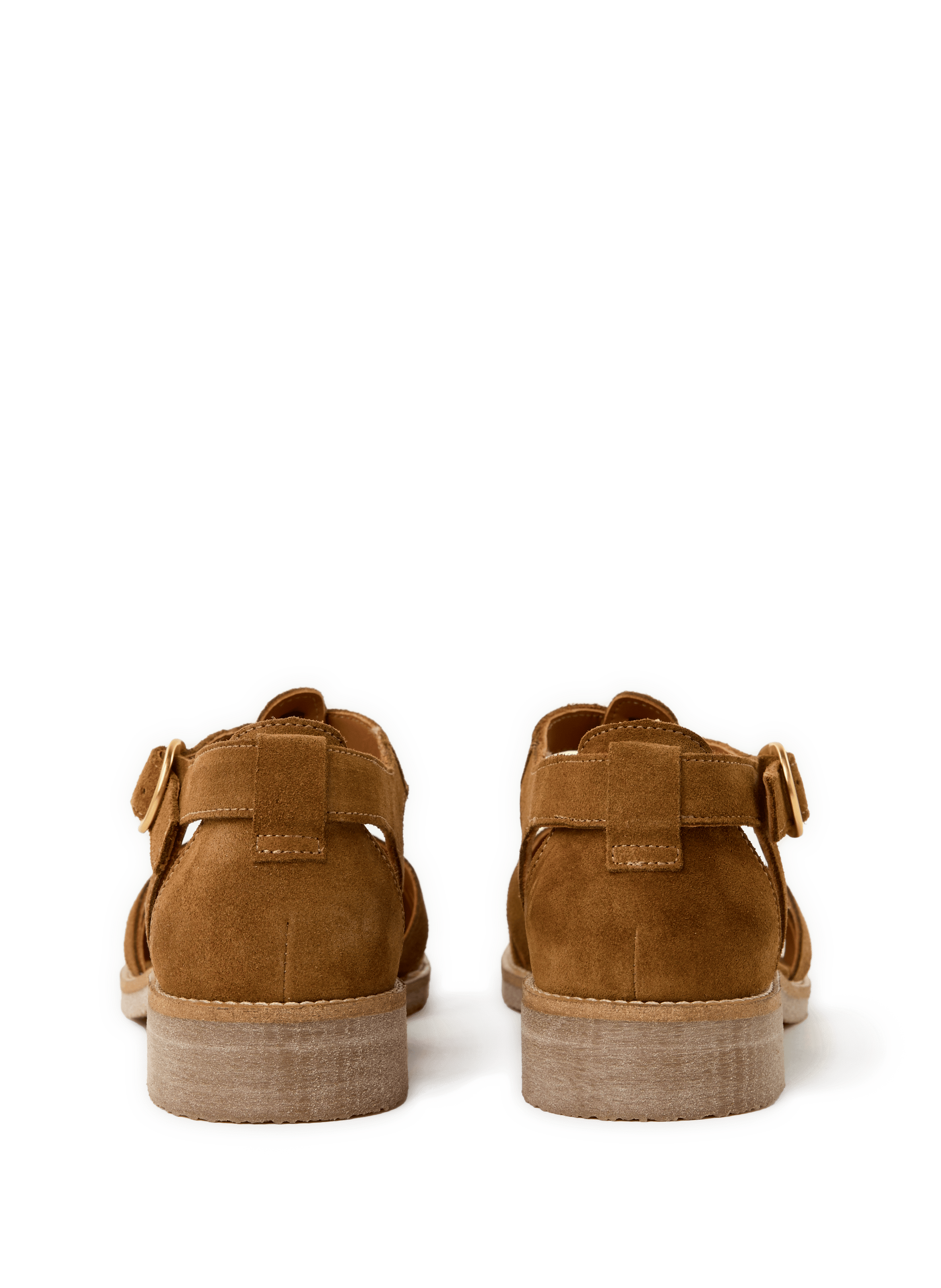 Flat sandals in cow leather MAISON TOUFET Brown