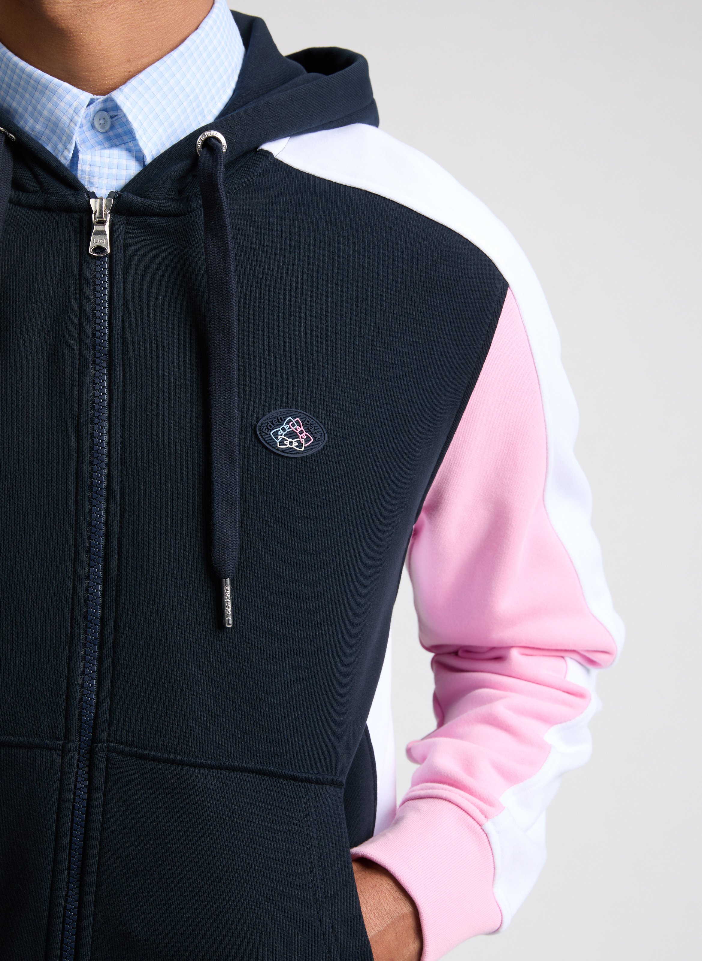 Hoodie en coton EDEN PARK Bleu