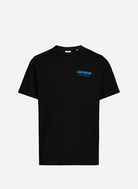 T-shirt imprimé en coton Noir by LES DEUX LES DEUX T-shirt imprimé en coton Noir