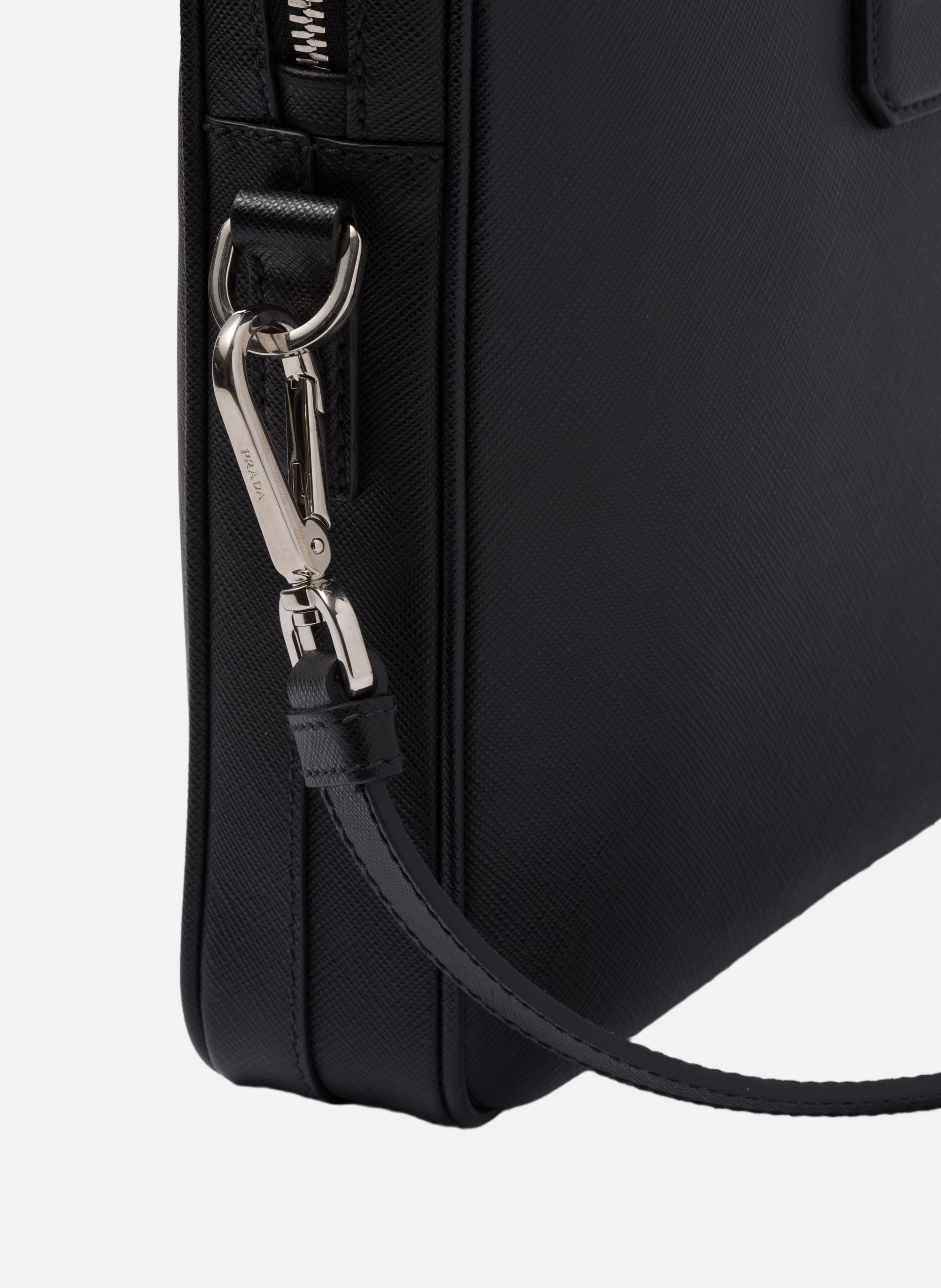 Briefcase en cuir PRADA Noir