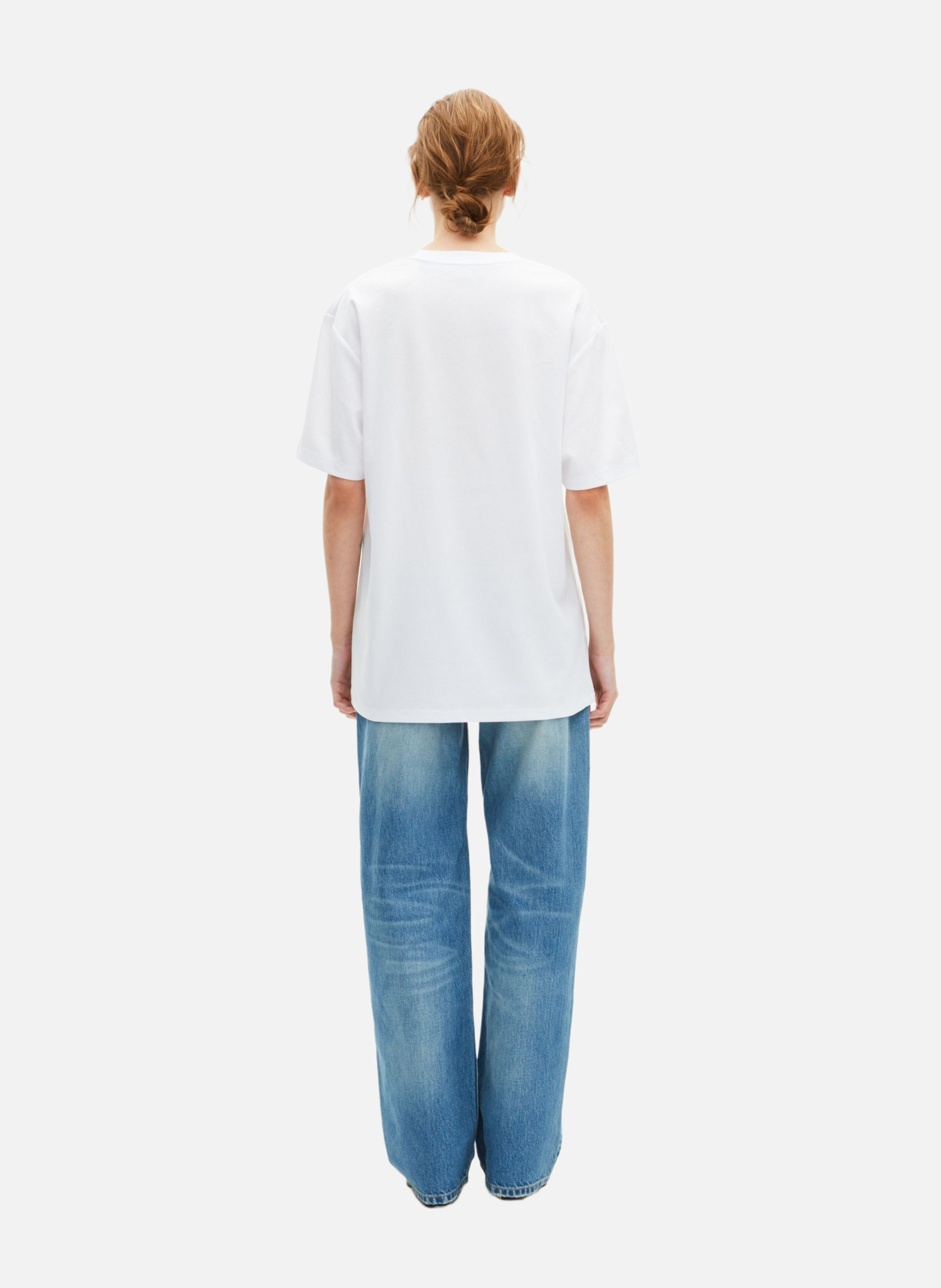 T-shirt mixte droit uni THE KOOPLES Blanc