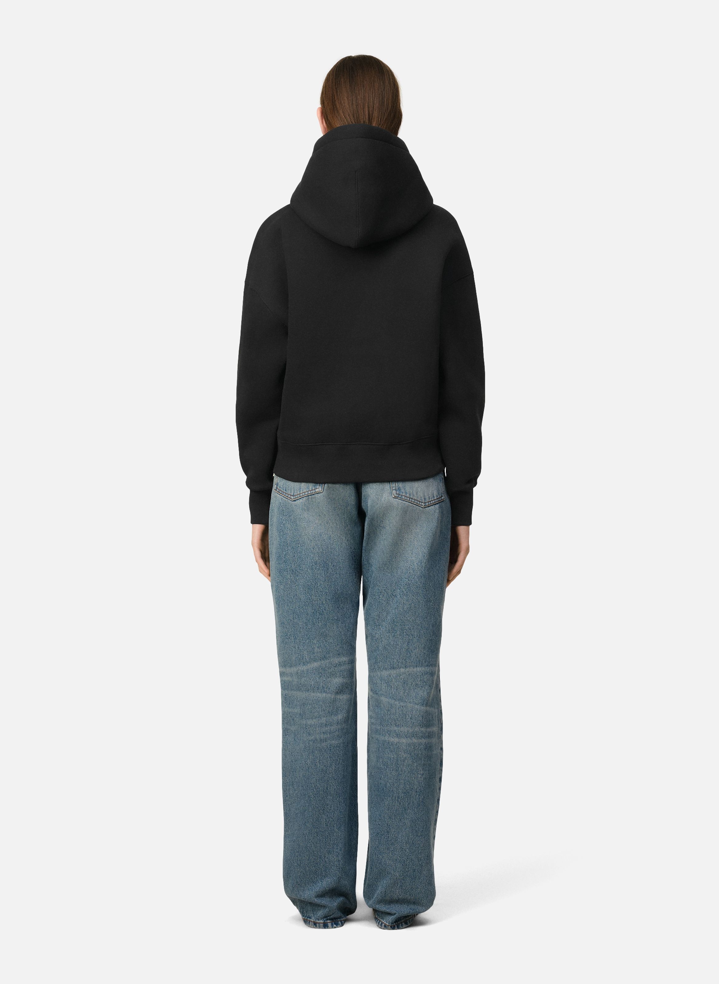 Sweatshirt à capuche ami de coeur unisexe AMI PARIS Noir