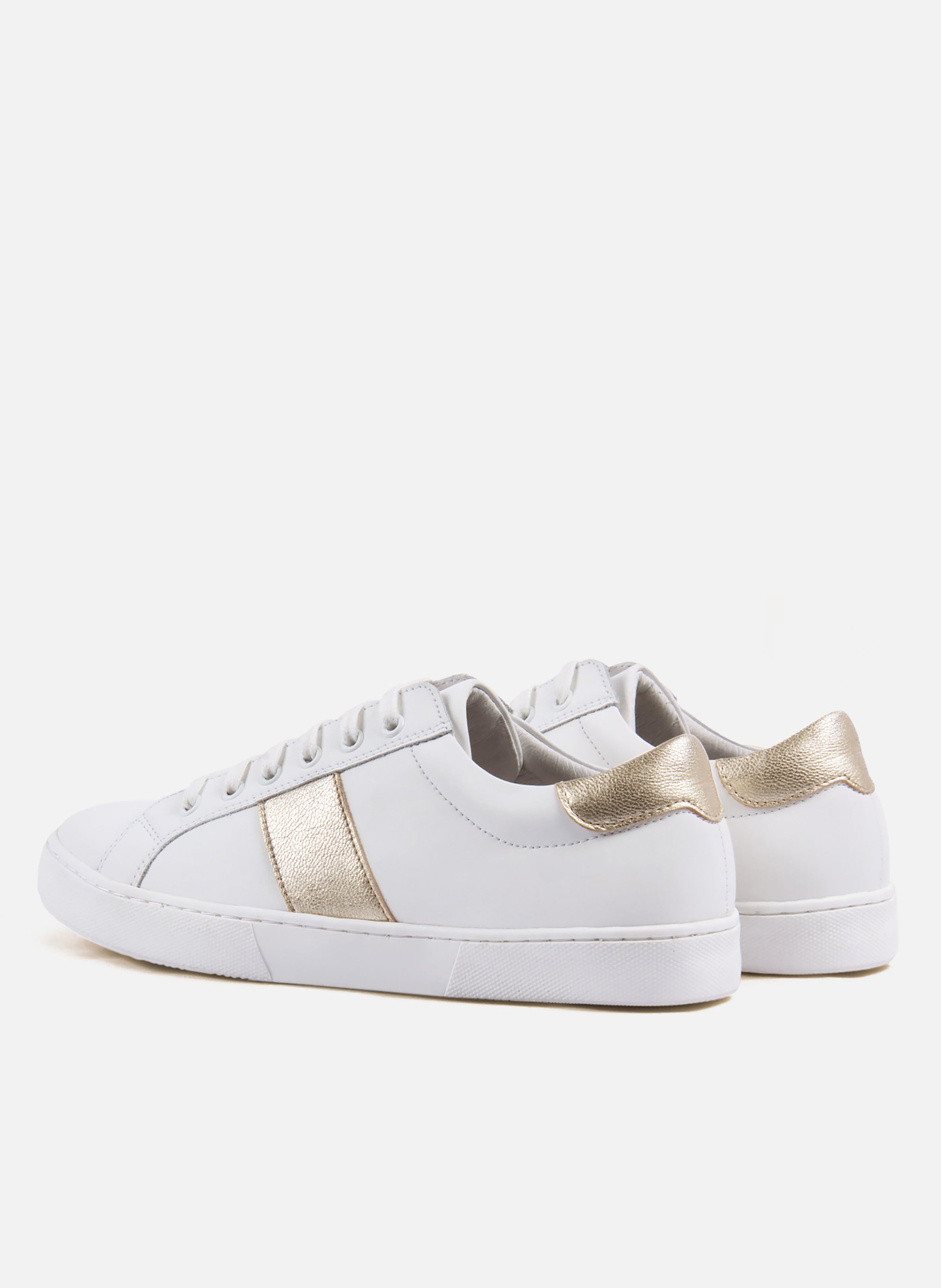 Tennis lacet victoire cuir JULES & JENN Blanc