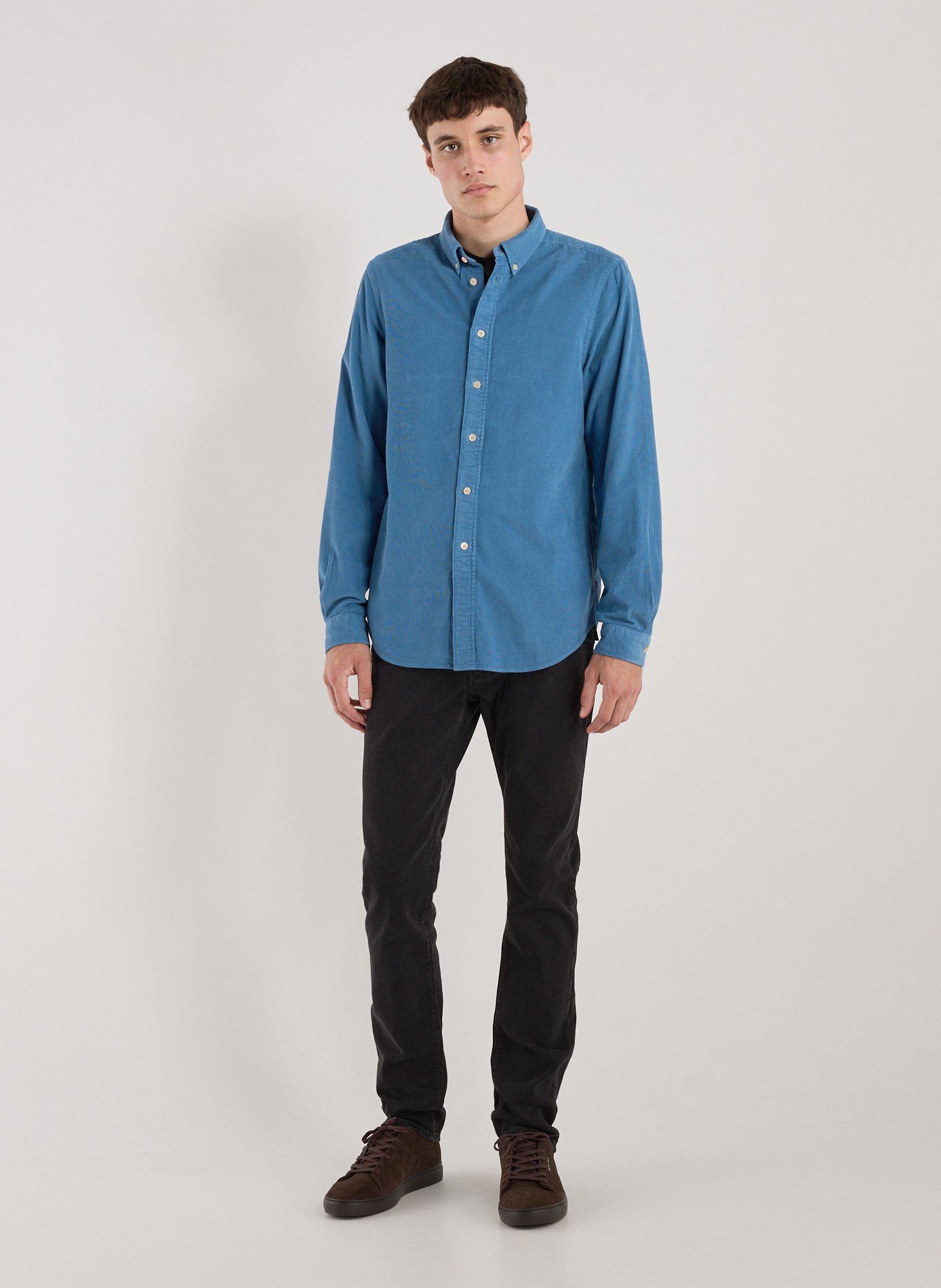 Straight shirt with American collar in cotton PAUL SMITH Blue
