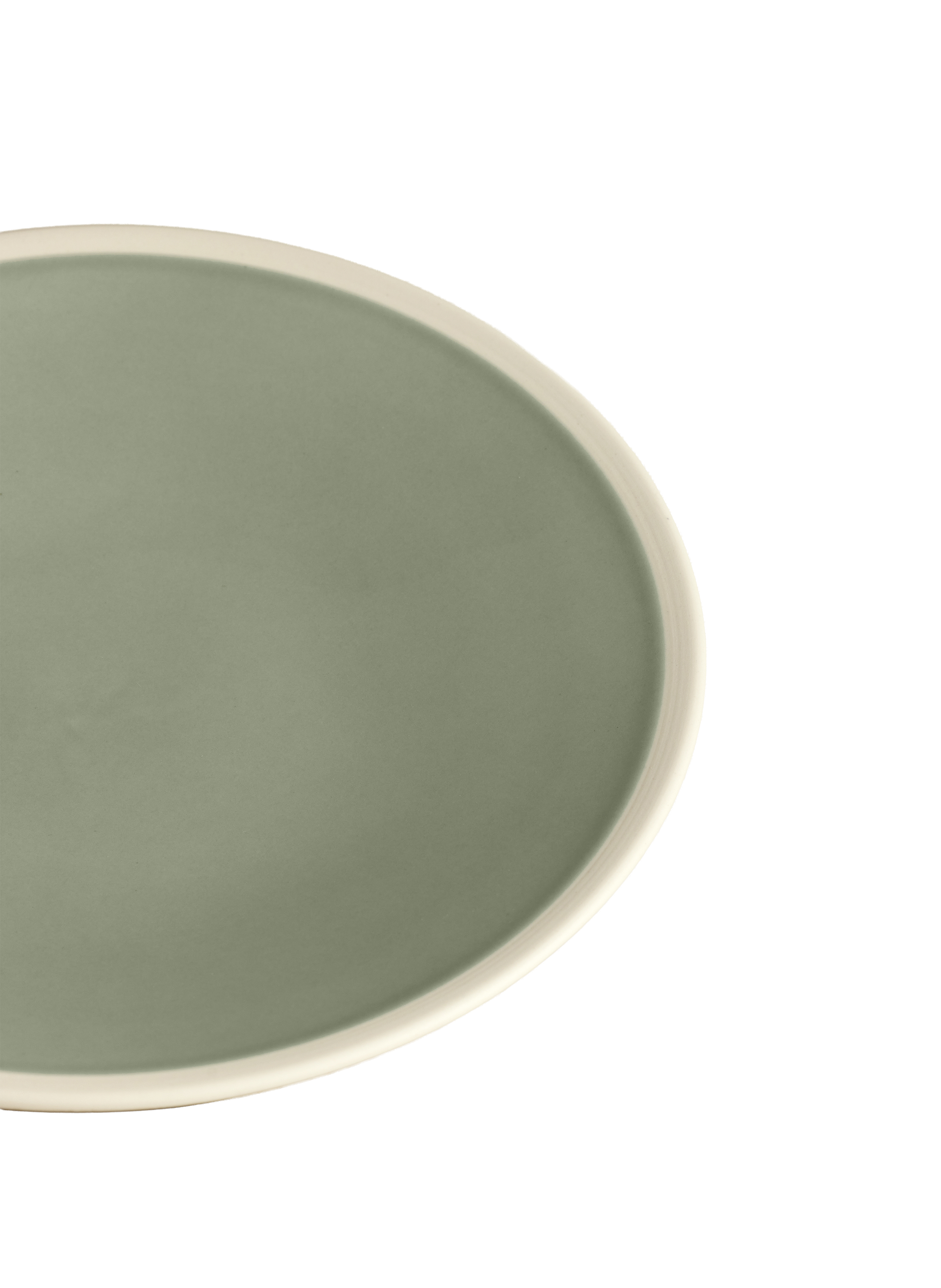 Assiette plate sicilia MAISON SARAH LAVOINE Vert