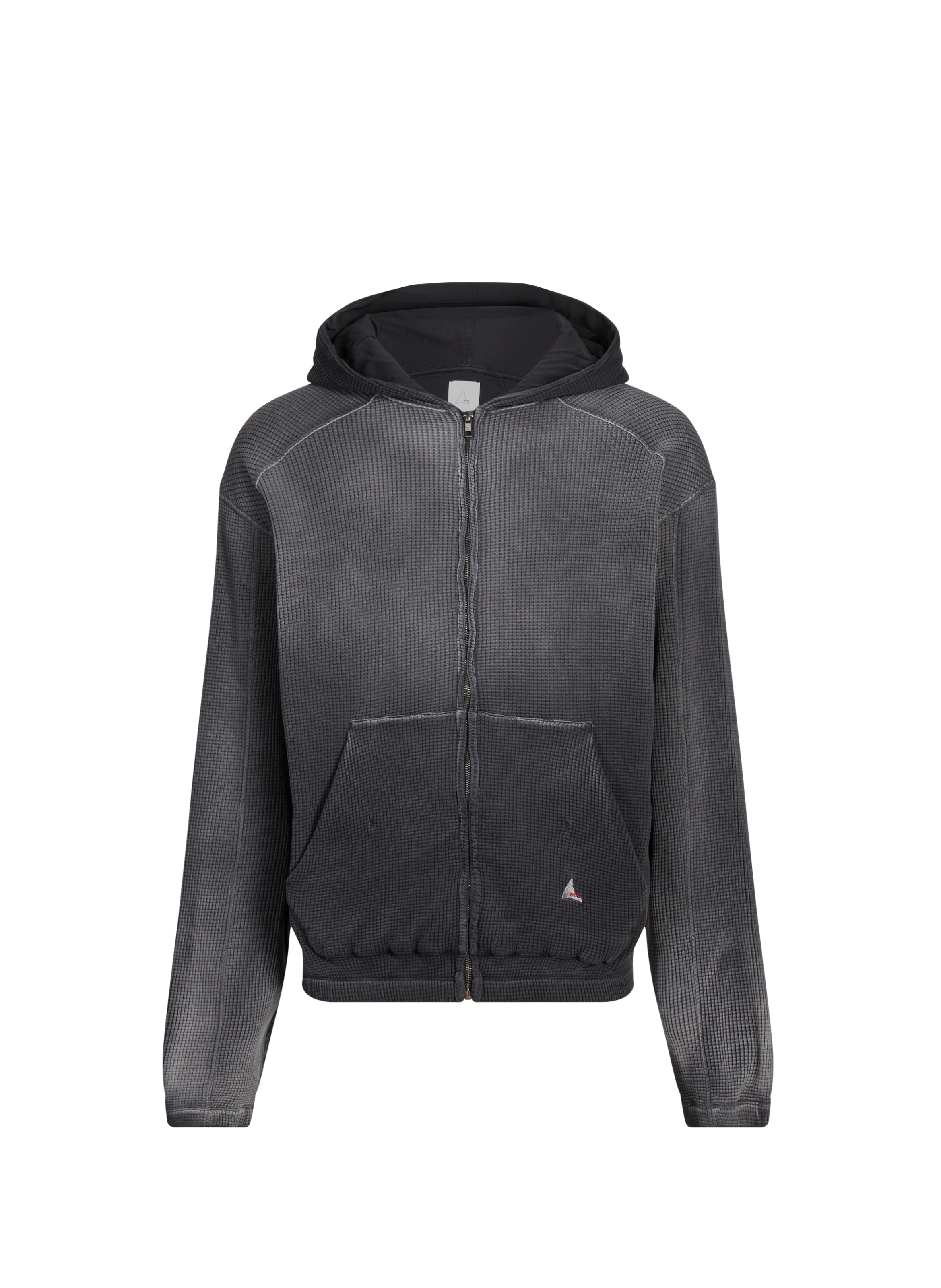 ROA Sweat à capuche zippé Bee Sun en coton Black