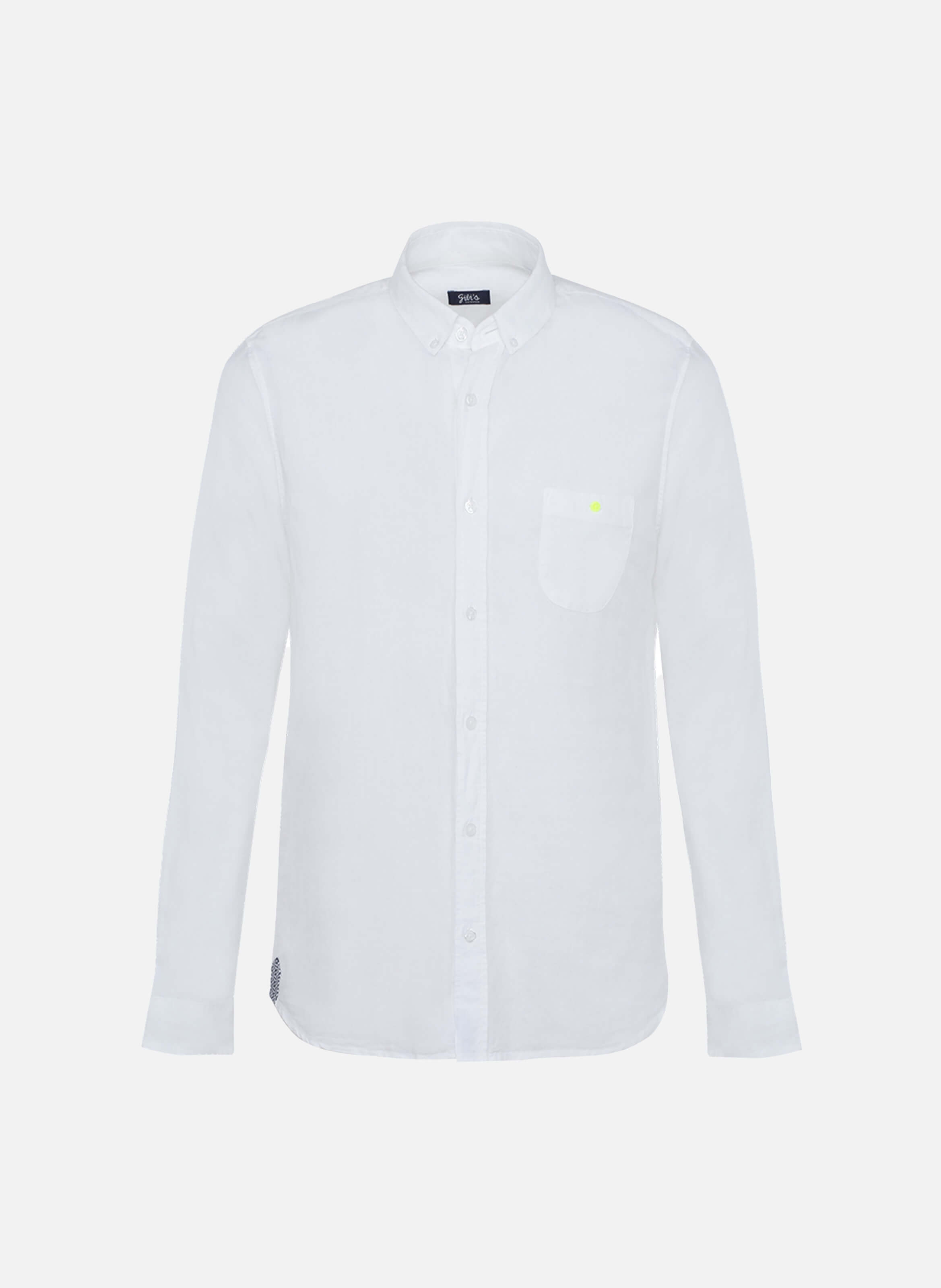 Chemise  en coton et lin GILI'S Blanc
