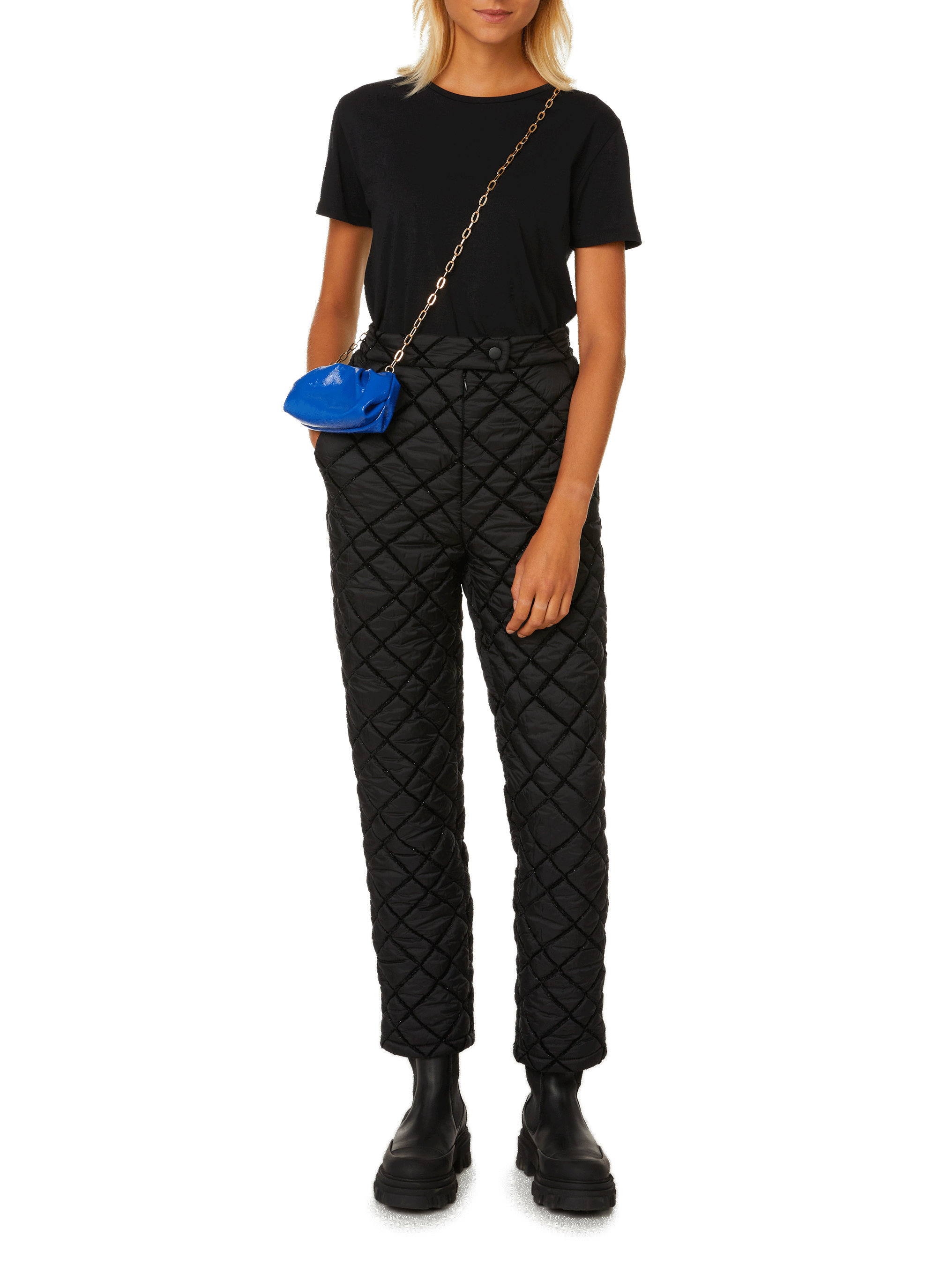 T-shirt Eqla col rond en coton SAISON 1865 Noir