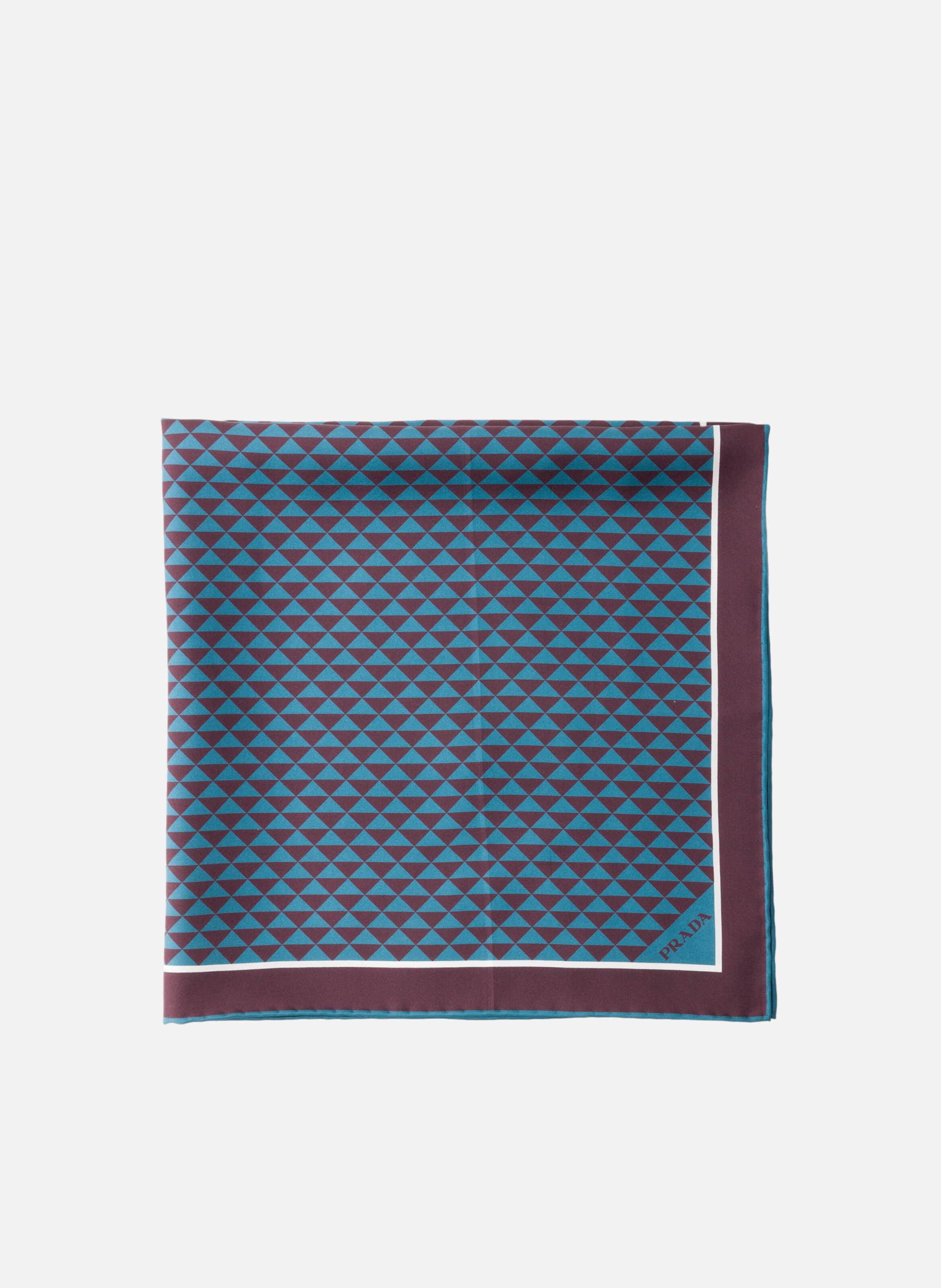 Écharpe en sergé de soie imprimée PRADA Violet