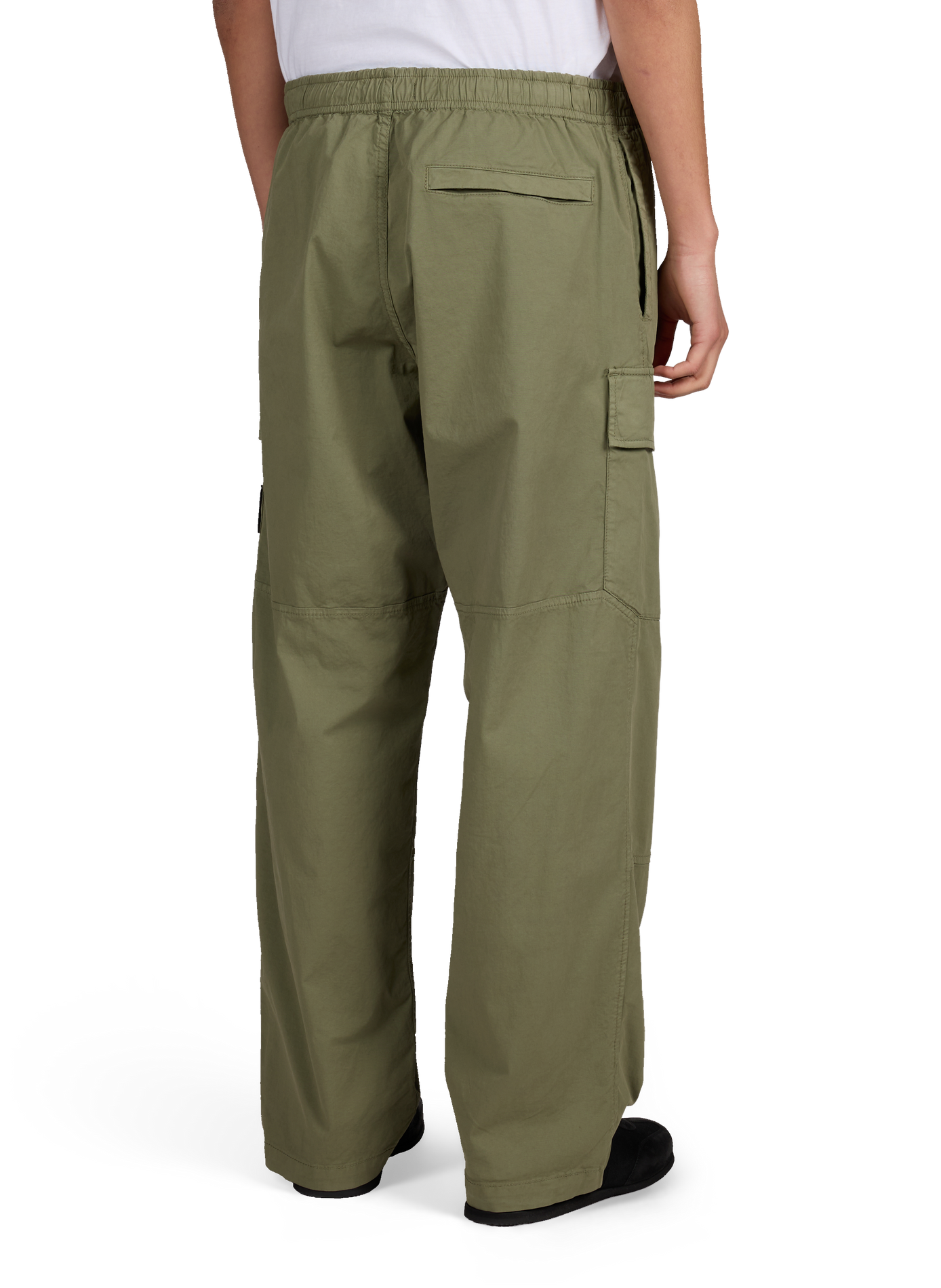Pantalon droit cargo en coton mélangé STONE ISLAND Khaki