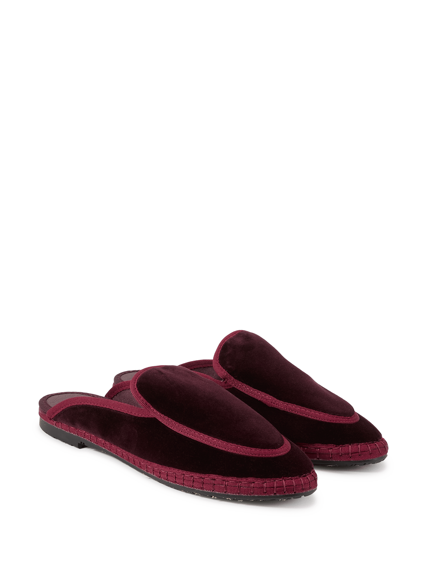 Mules en velours Bruna FLABELUS Rouge