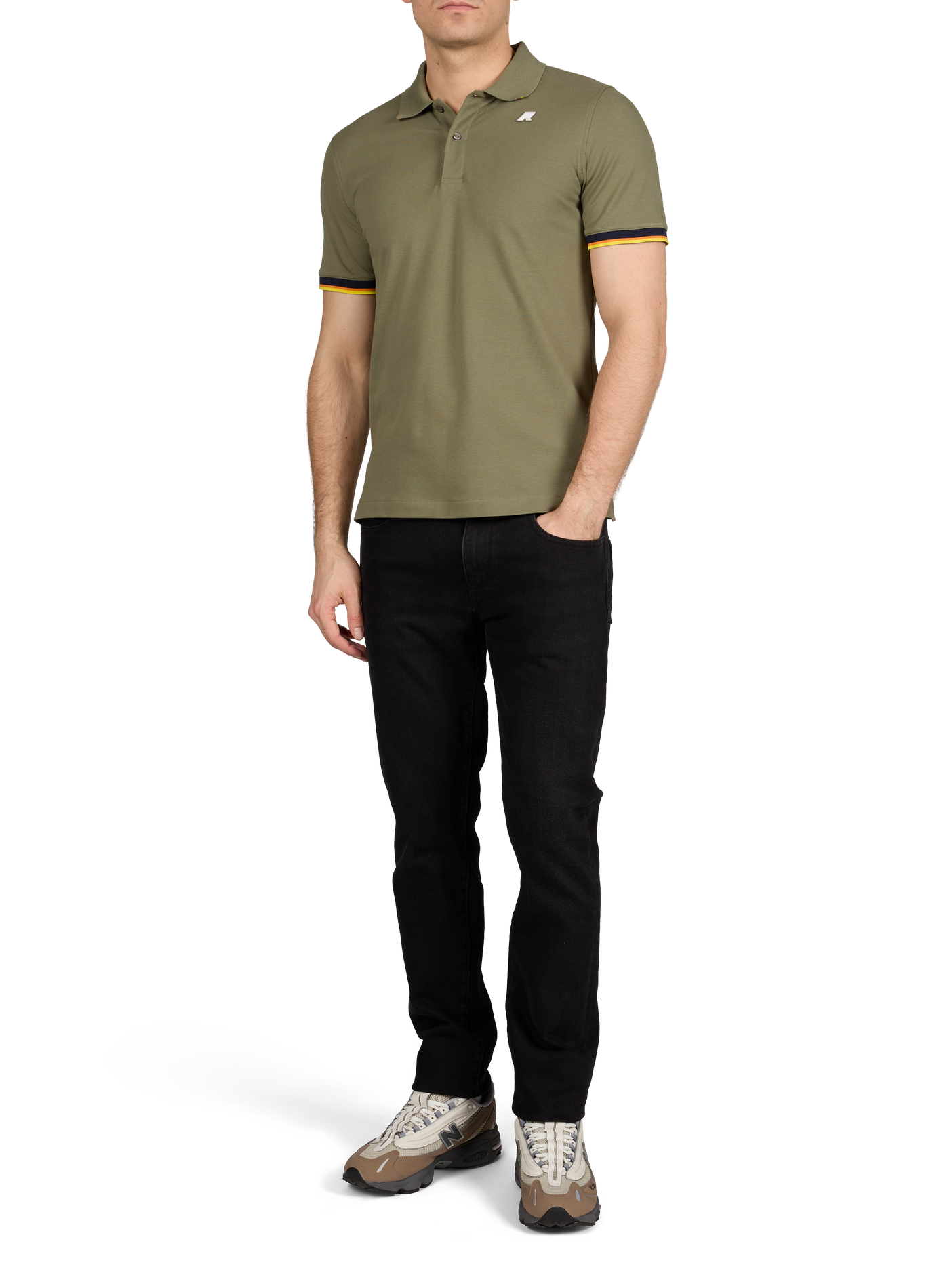  Cotton polo shirt  K-WAY Green