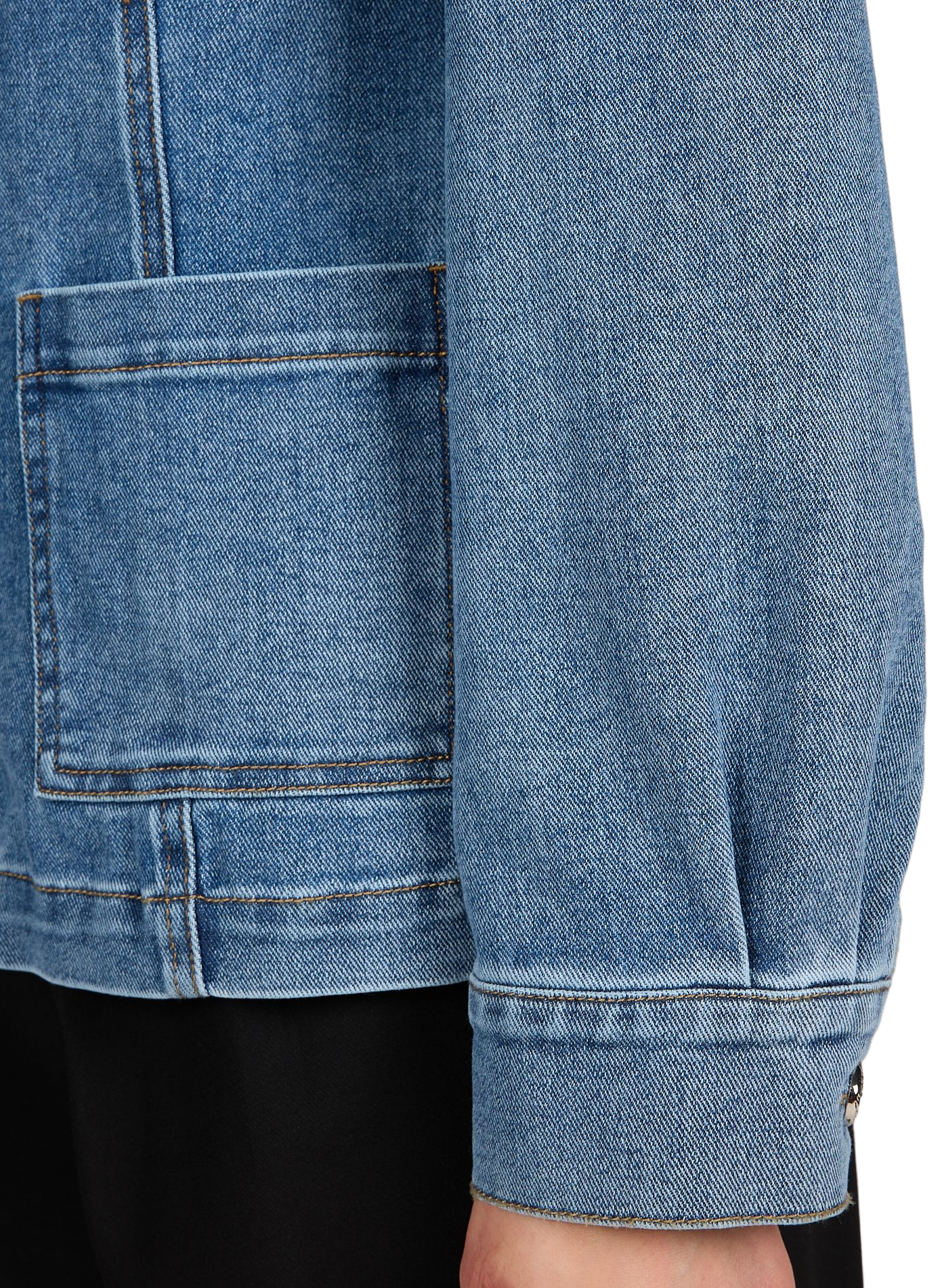 Straight-cut denim jacket OBJECT Blue