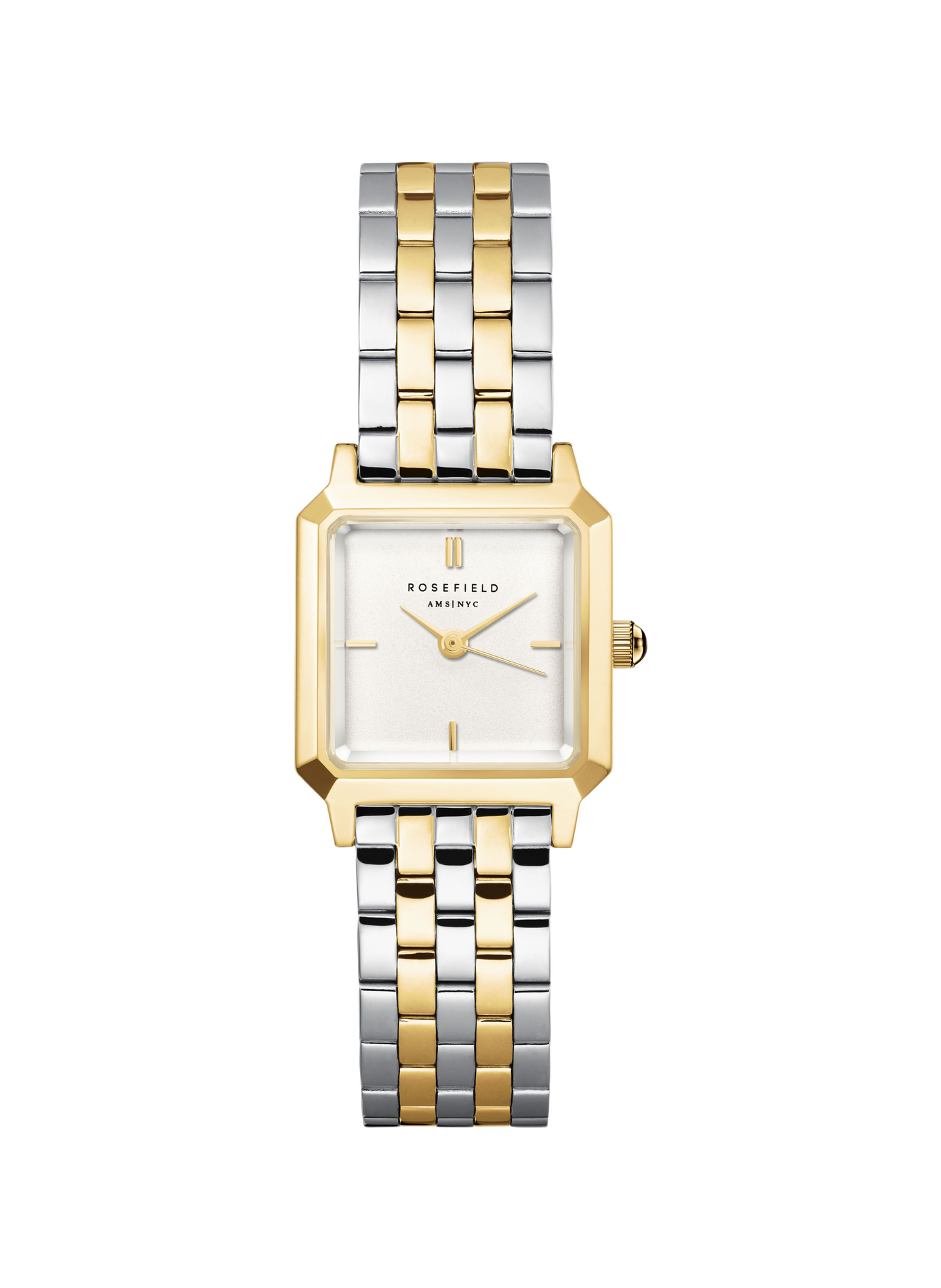 Montre quartz Boxelle en acier inoxydable ROSEFIELD Blanc