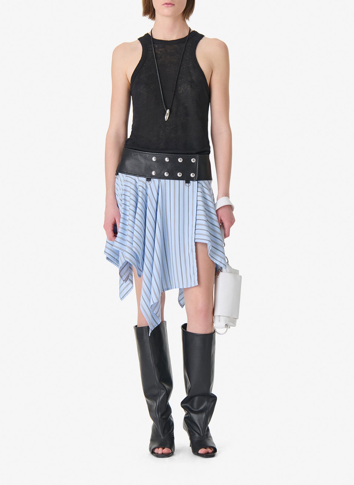 Débardeur moulant en lin safrina IRO Noir