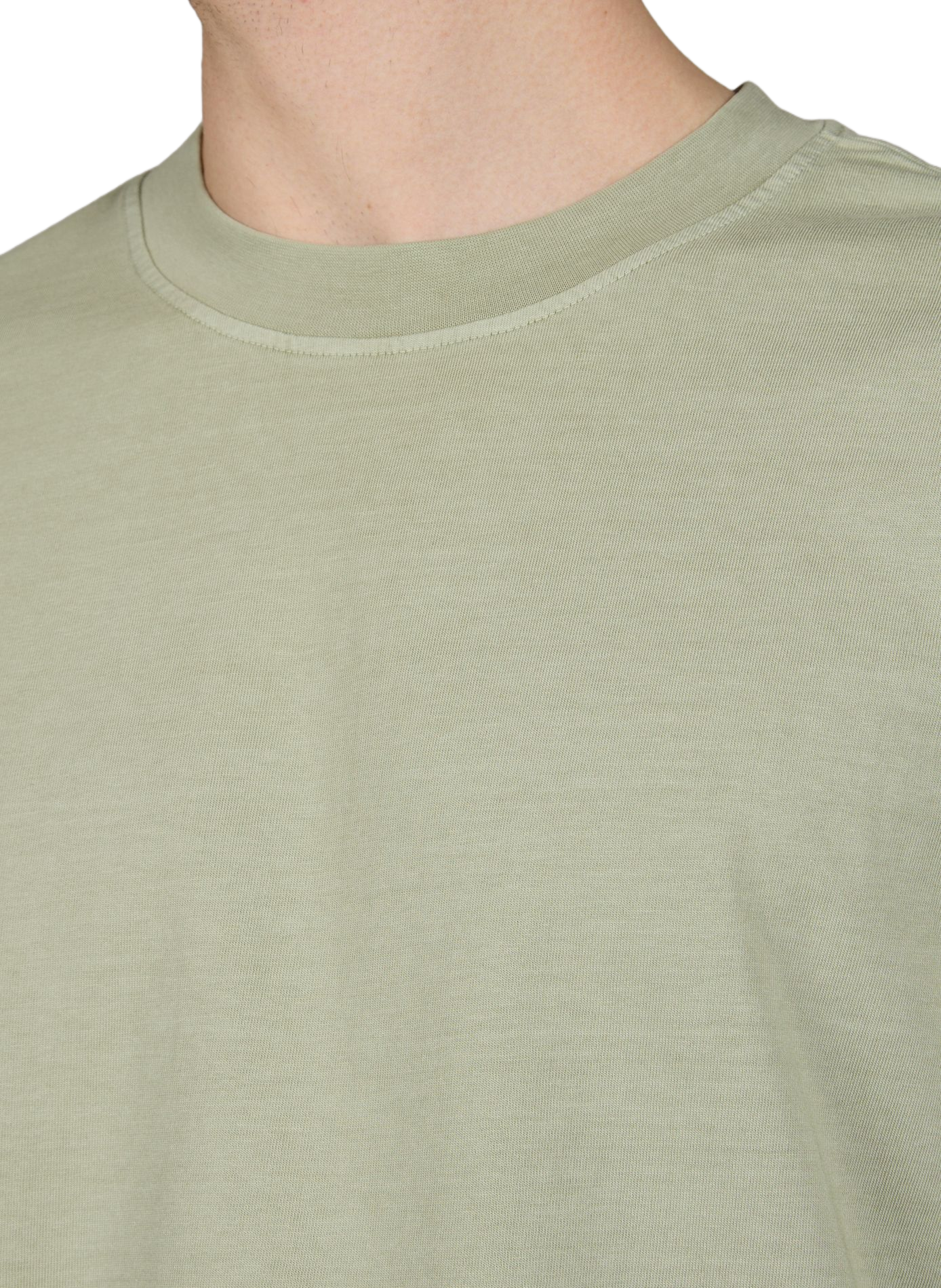 T-shirt droit manches courtes en coton MINIMUM Vert