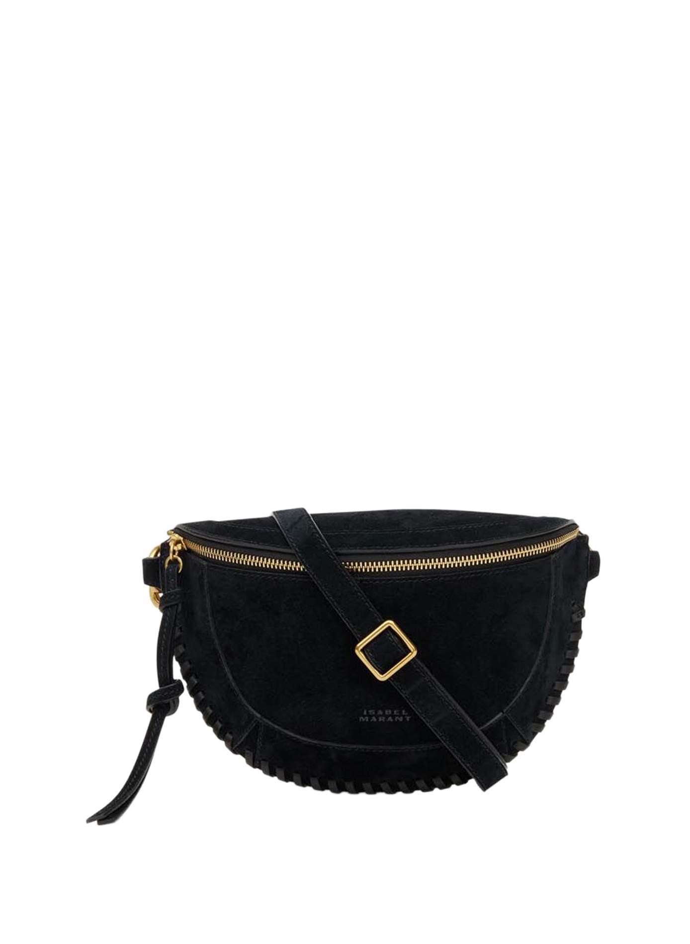 Skano braided velvet leather bum bag ISABEL MARANT Black