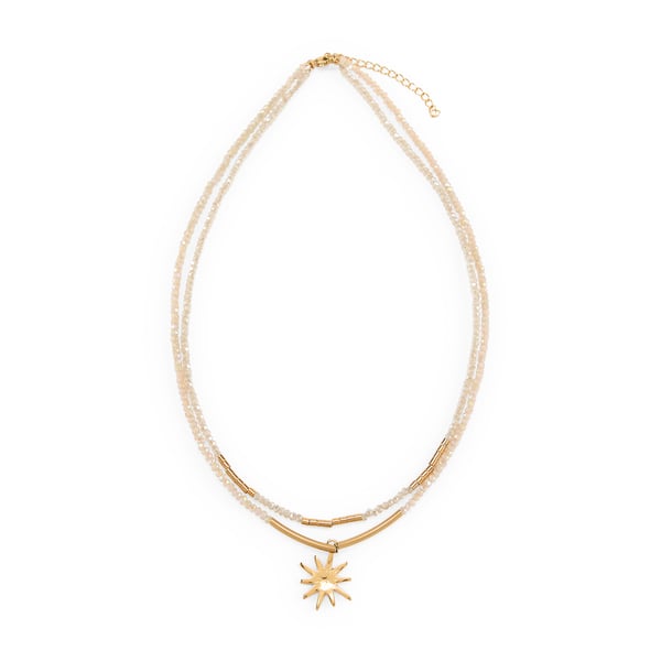 Collier mini perles à soleil Collier mini perles à soleil