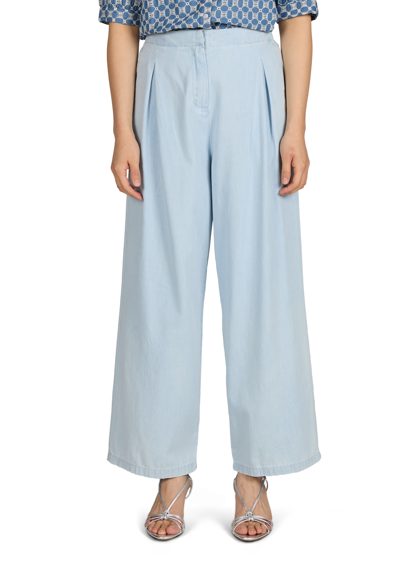 Rechte broek Asteria van katoen ARTLOVE Blauw