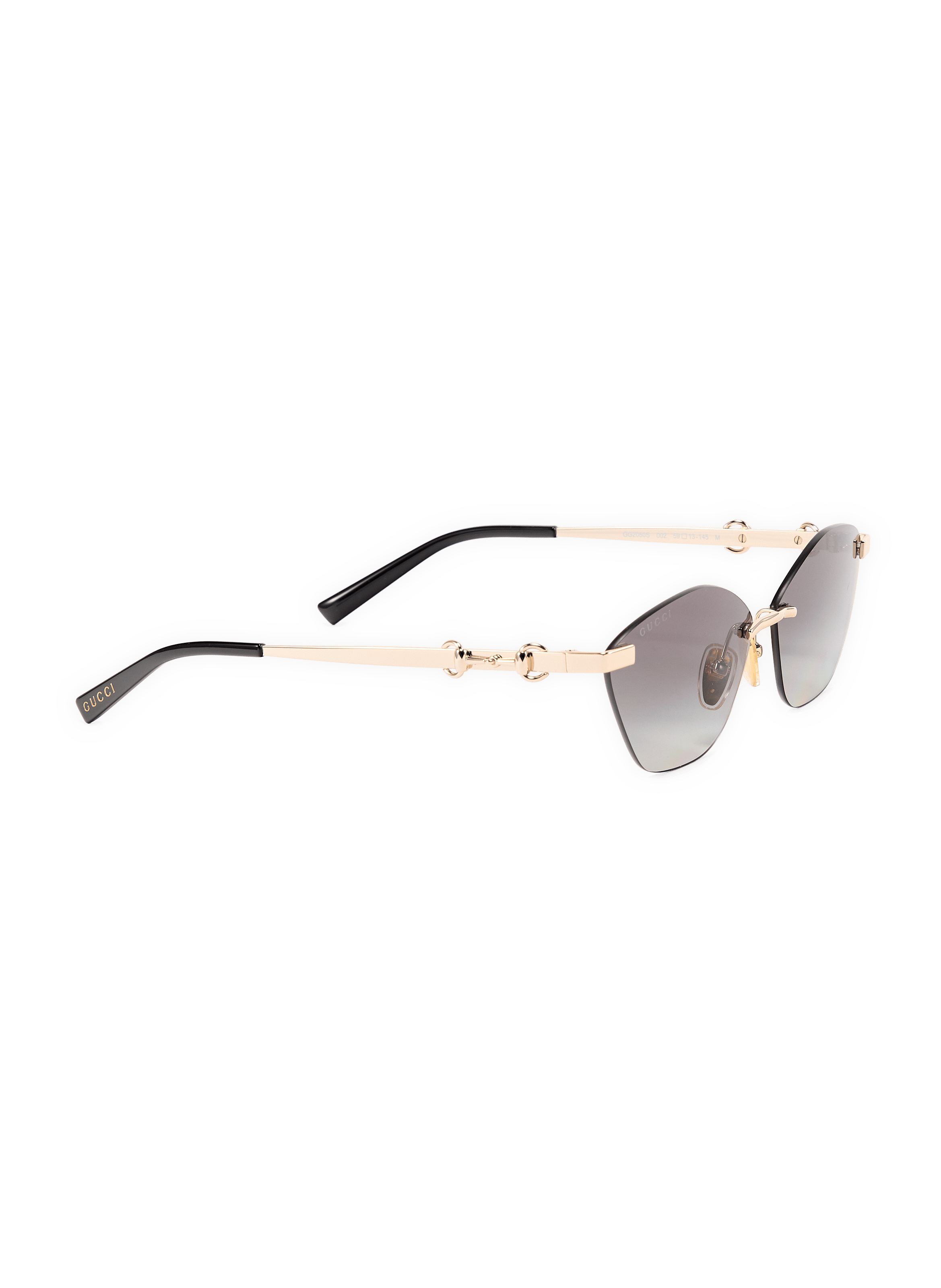 Lunettes de soleil métallisées  GUCCI Grijs