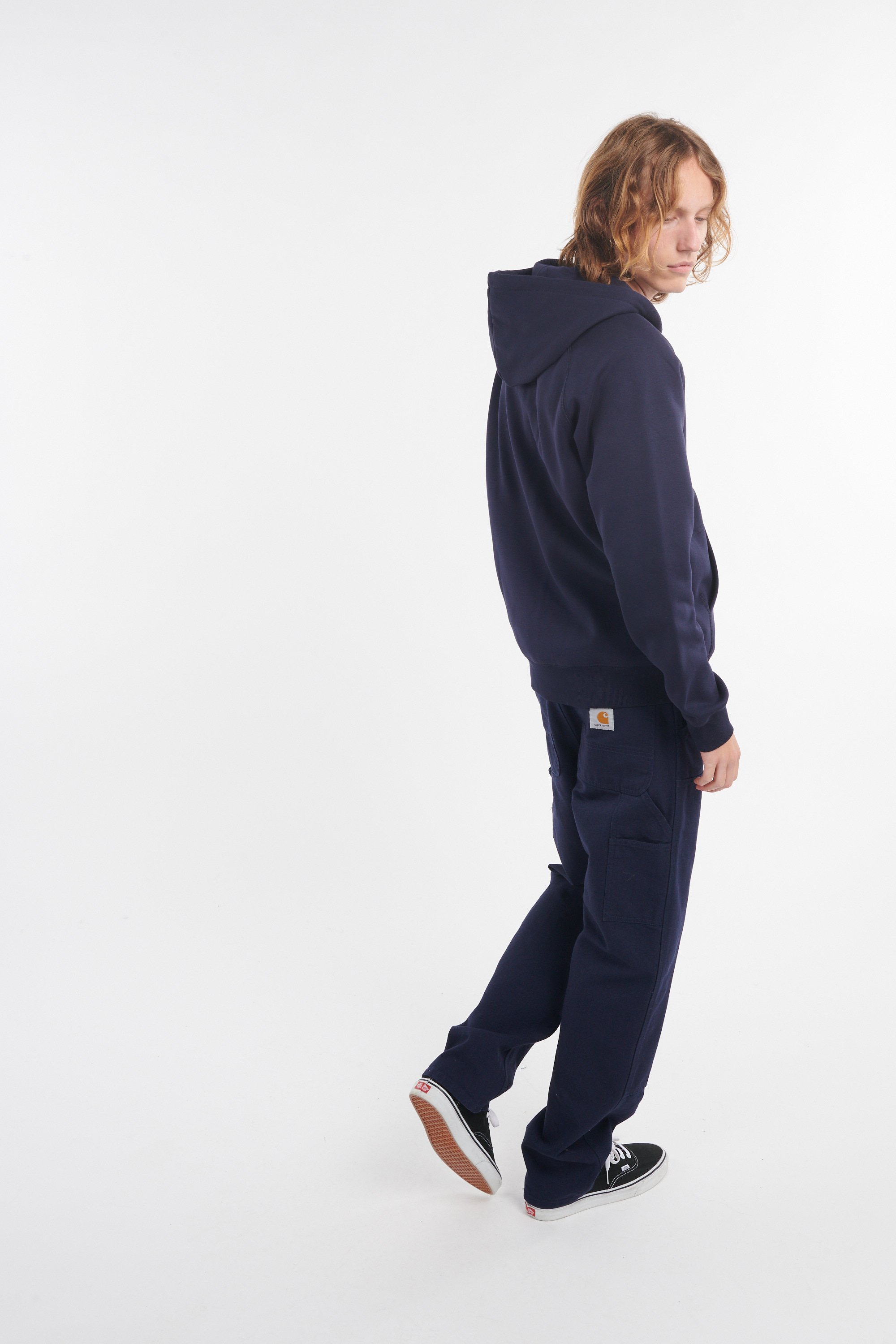Hoodie zippé hooded chase jacket CARHARTT WIP Bleu