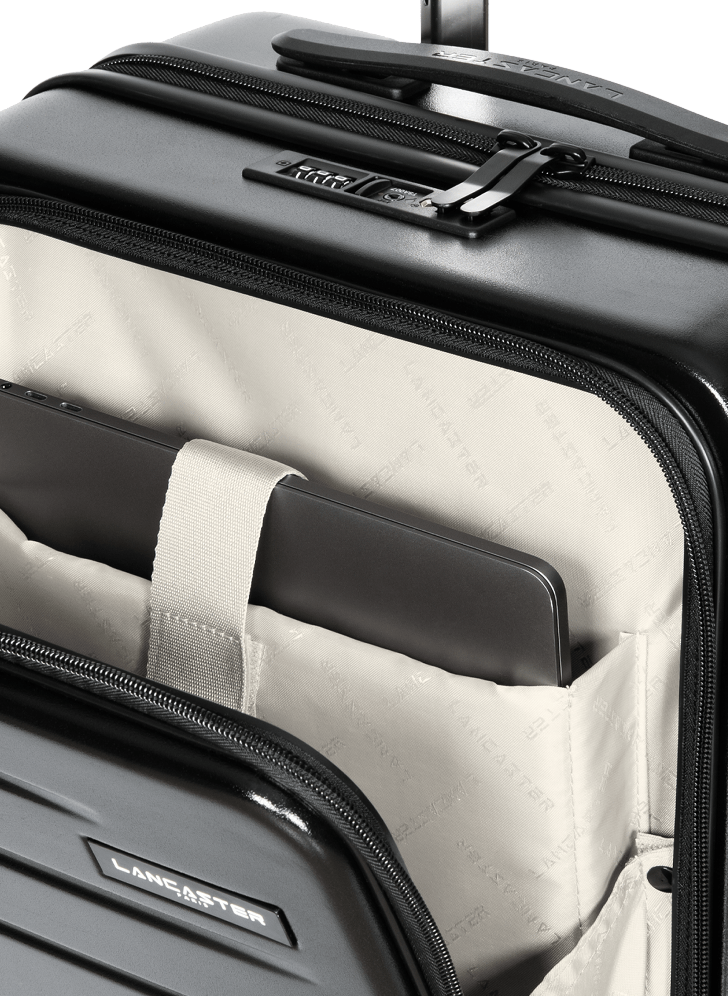 Valise cdg cabine s - bagages LANCASTER Zwart