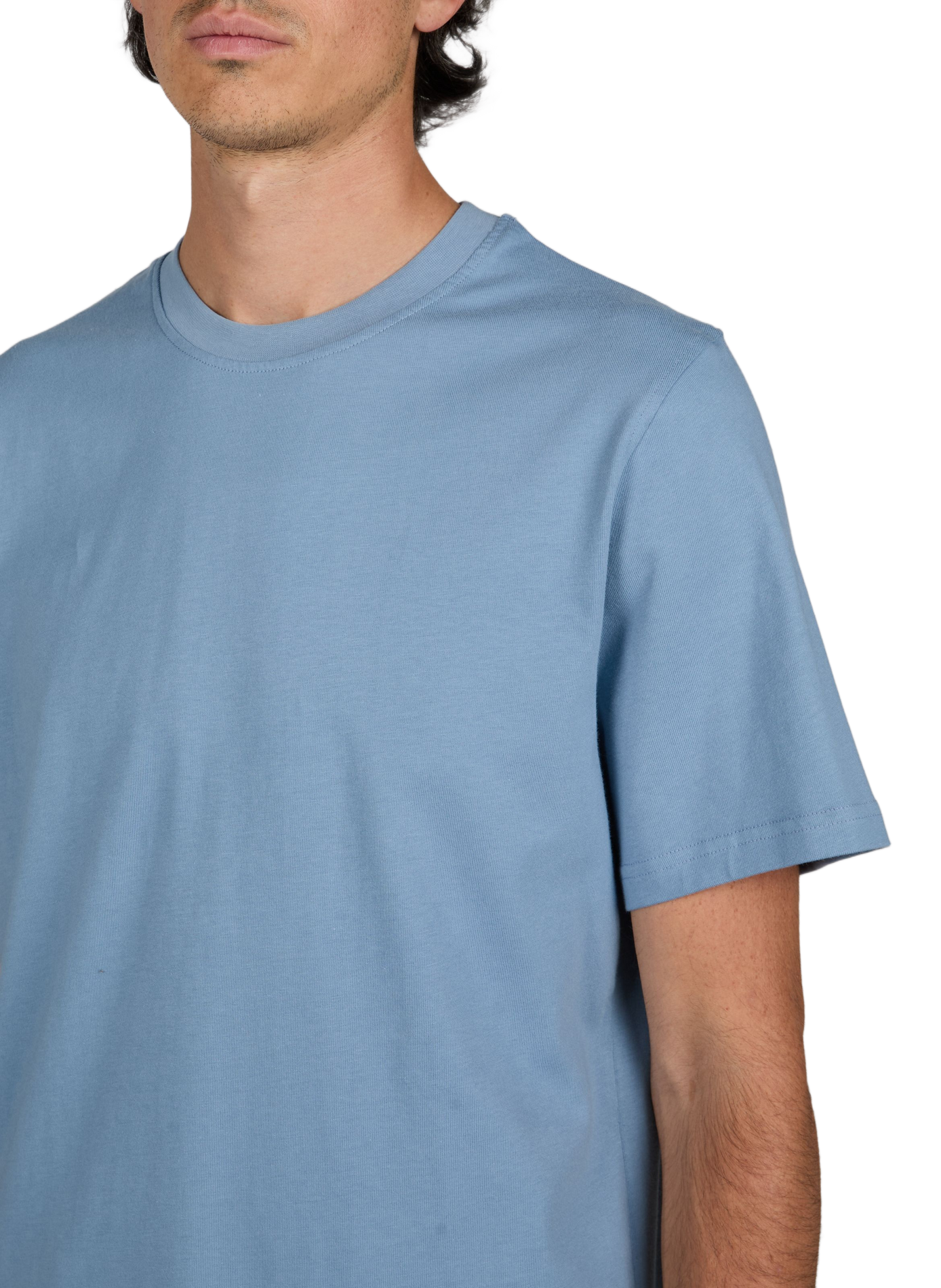 Short-sleeve cotton pullover LES DEUX Blue