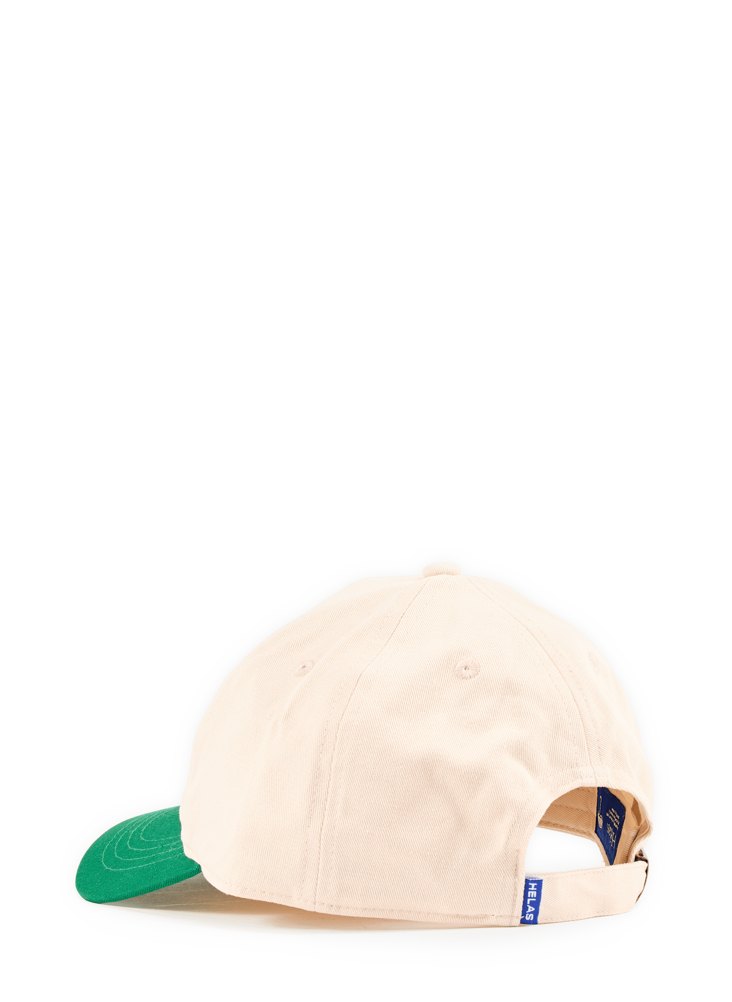 Bi-color cap with embroidered logo in cotton HELAS CAPS Beige