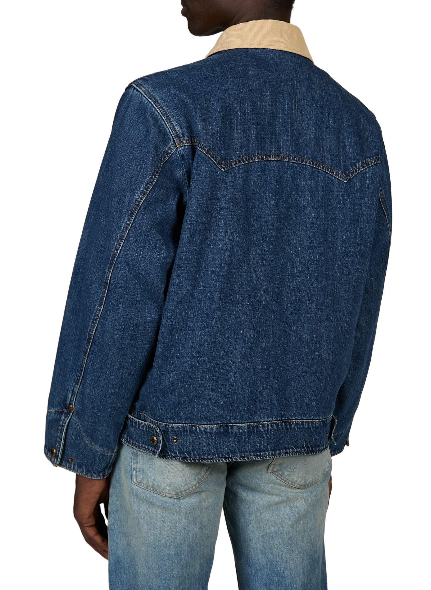 Jacket with classic cotton denim collar HUGO BLUE Blue