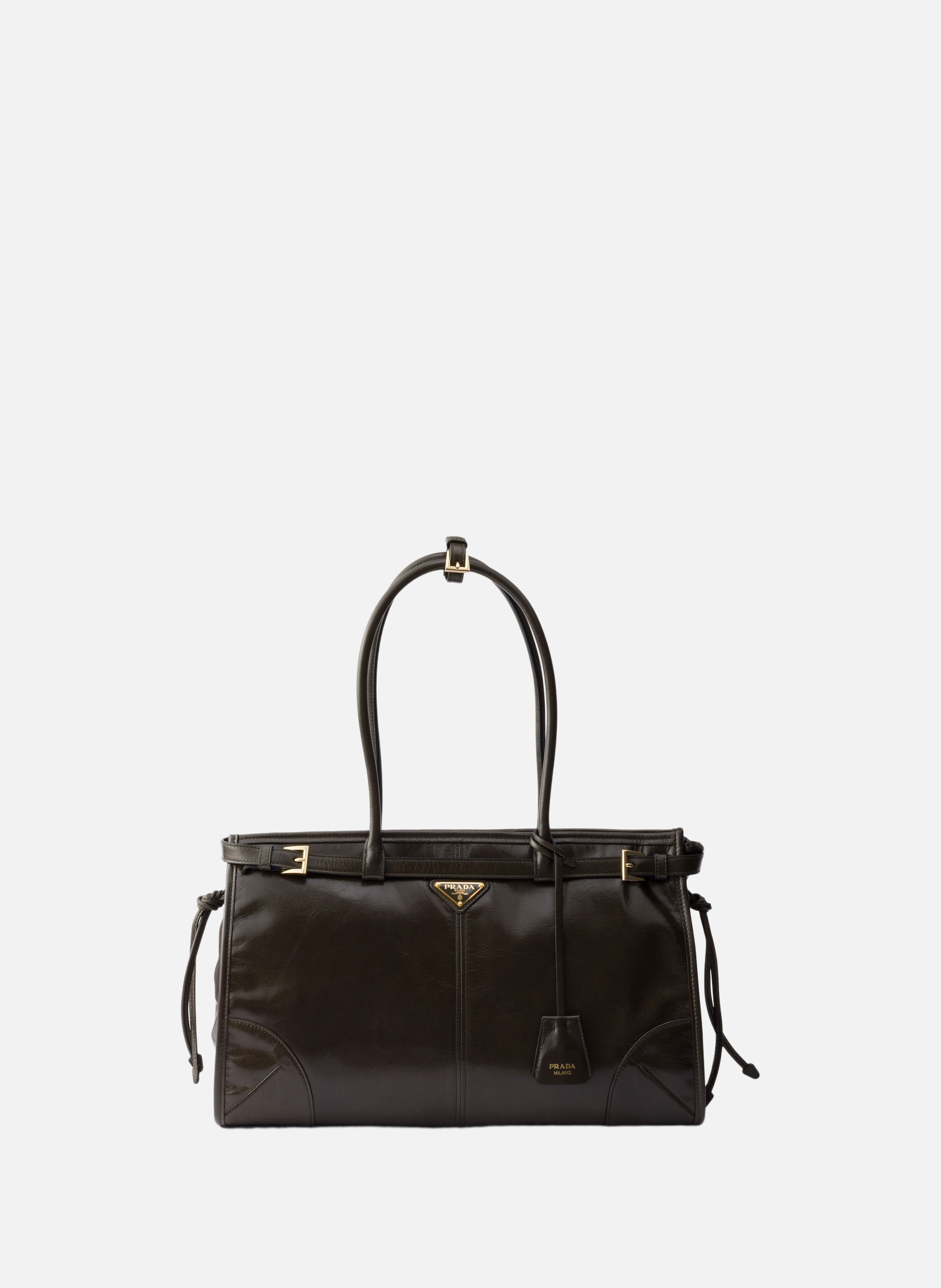 Grand sac prada bonnie en cuir PRADA Vert