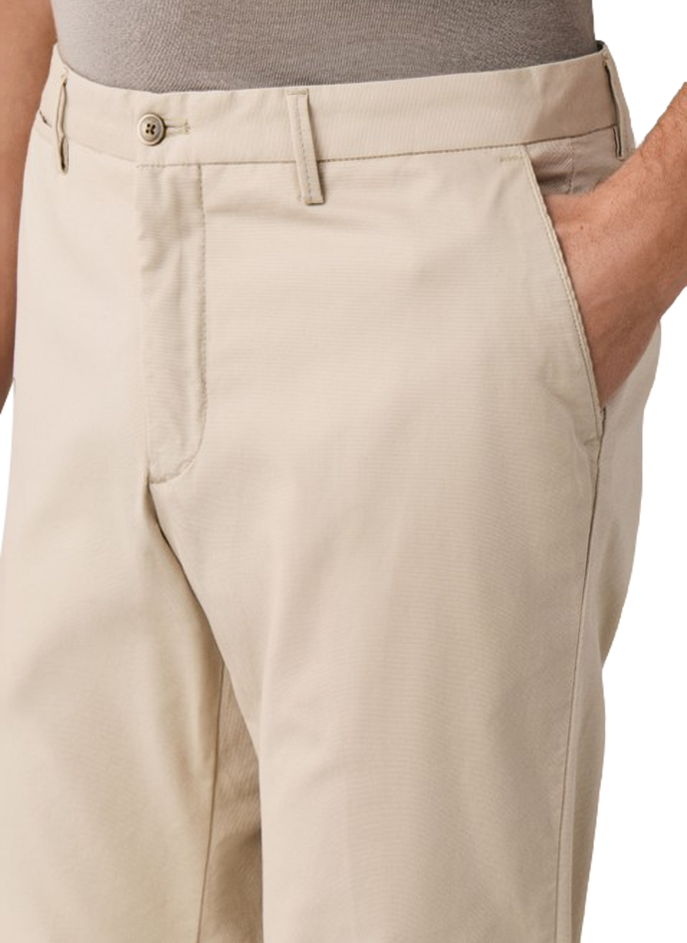 Cotton-blend suit trousers HACKETT Beige