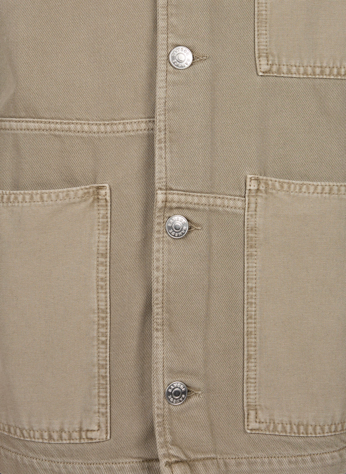 Gerade geschnittene Jacke Sachore aus Baumwolle SAMSOE SAMSOE Beige