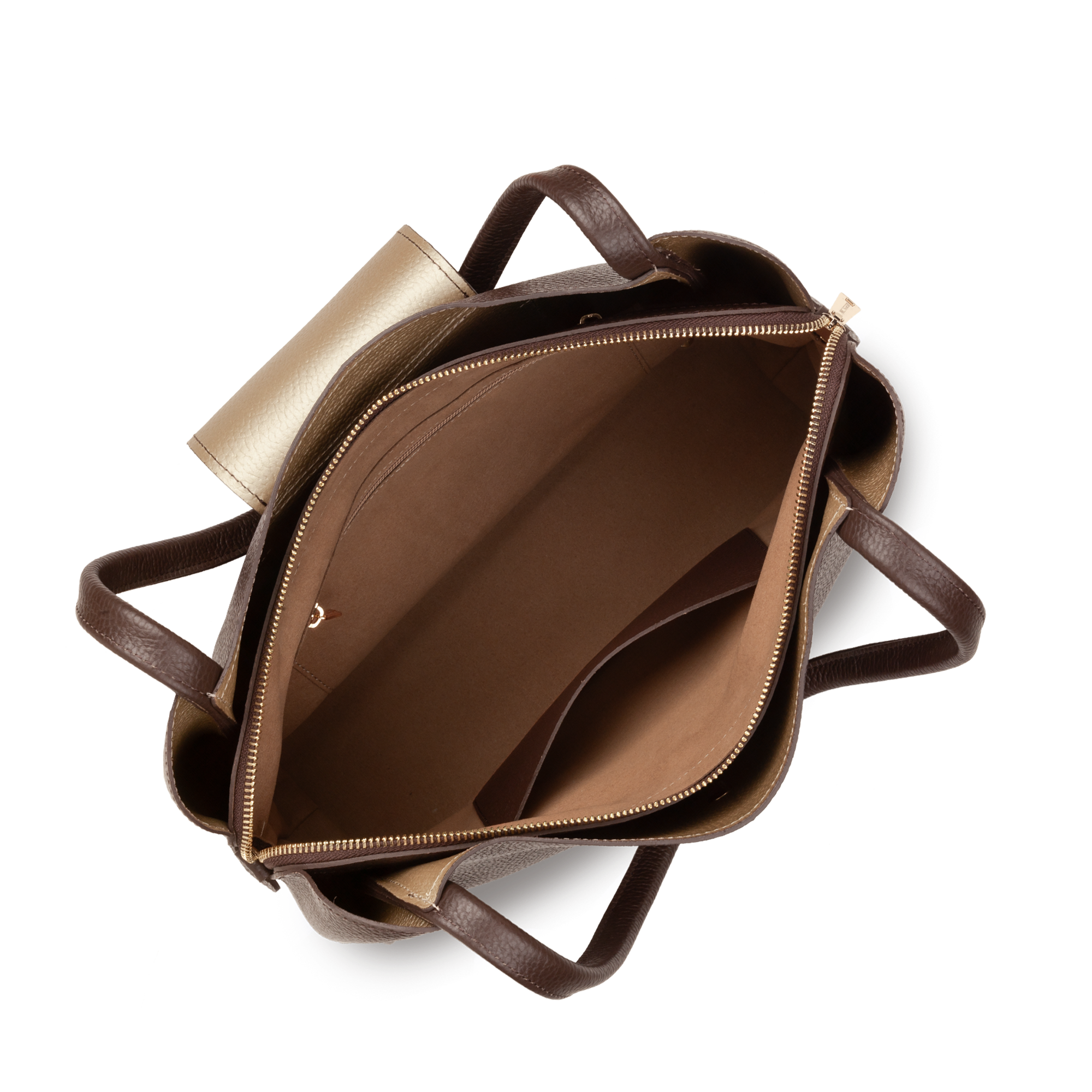 Grand sac cabas épaule - ida double | Marron LANCASTER Femme