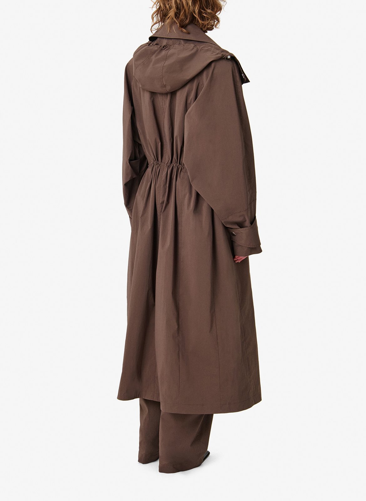 Manteau long ample à capuche enyla IRO Marron