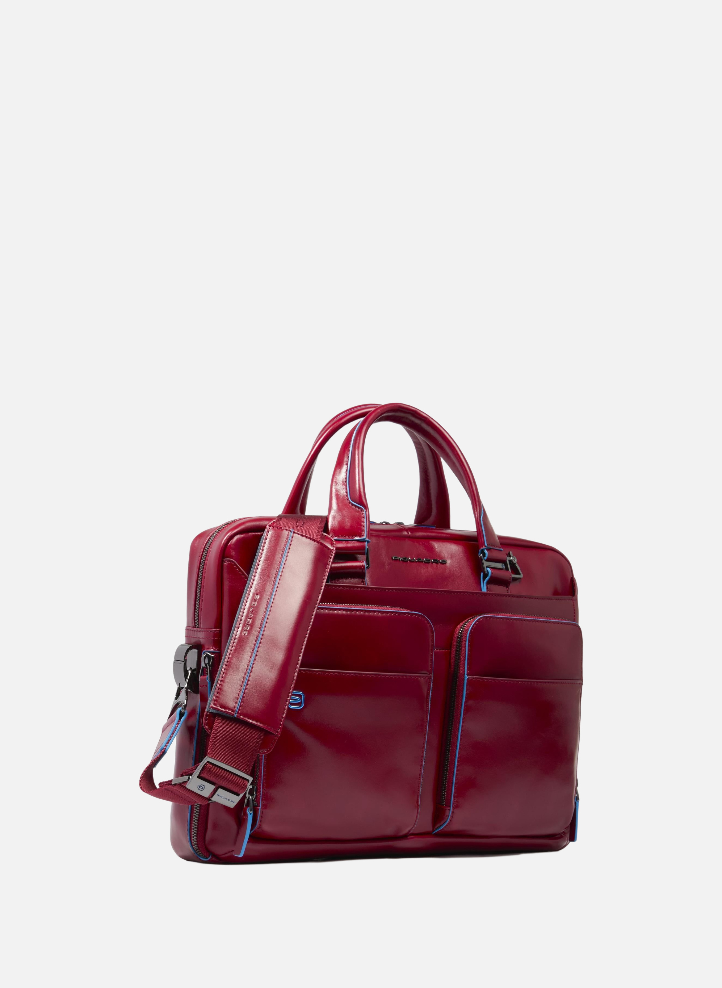 Sac d'ordinateur 15" personnalisable PIQUADRO Rouge