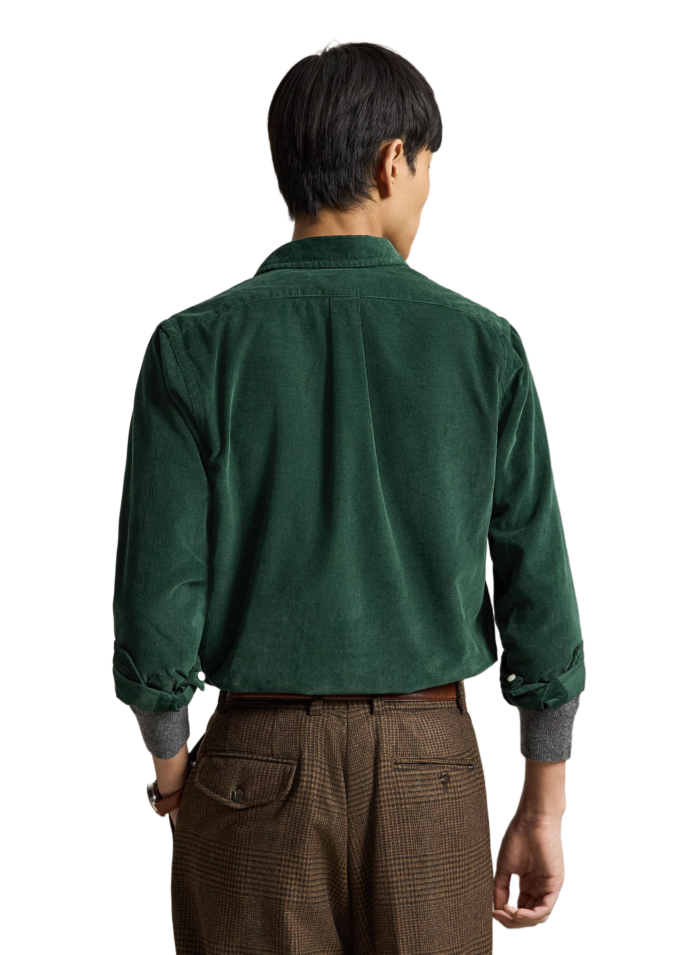 Rechte corduroy hemd van katoen POLO RALPH LAUREN Groen