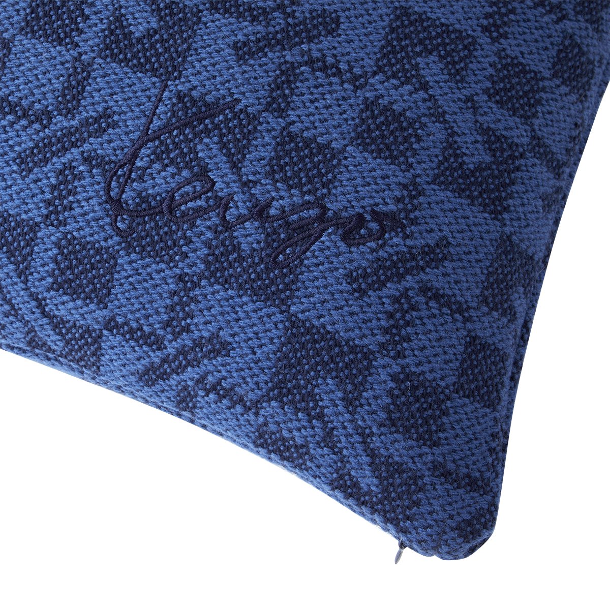 Housse de coussin en laine, k monogram KENZO HOME Bleu
