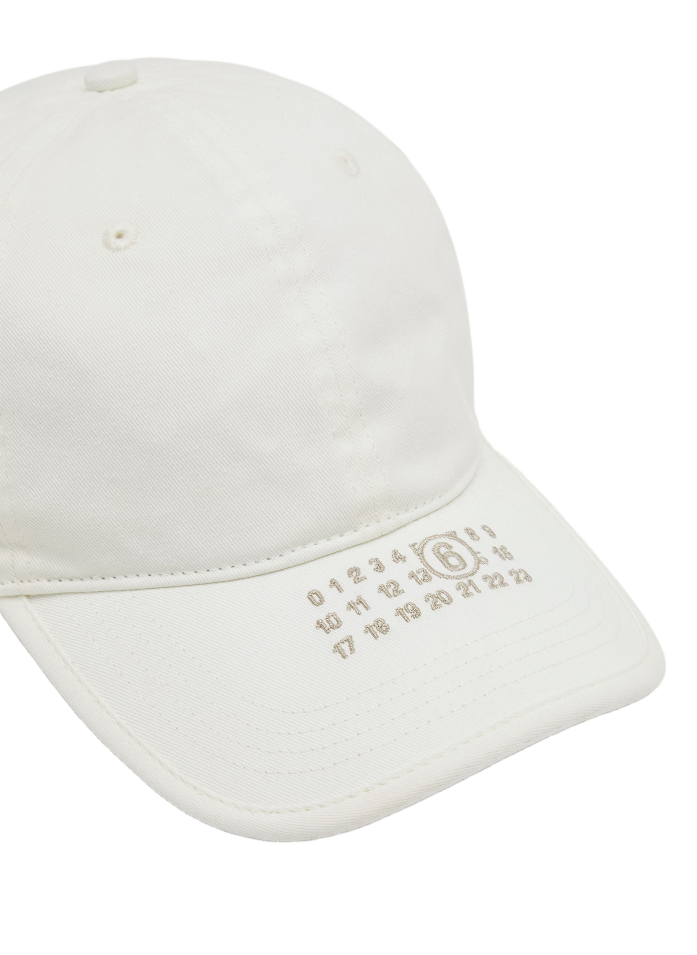 Embroidered cotton baseball cap MAISON MARGIELA Beige