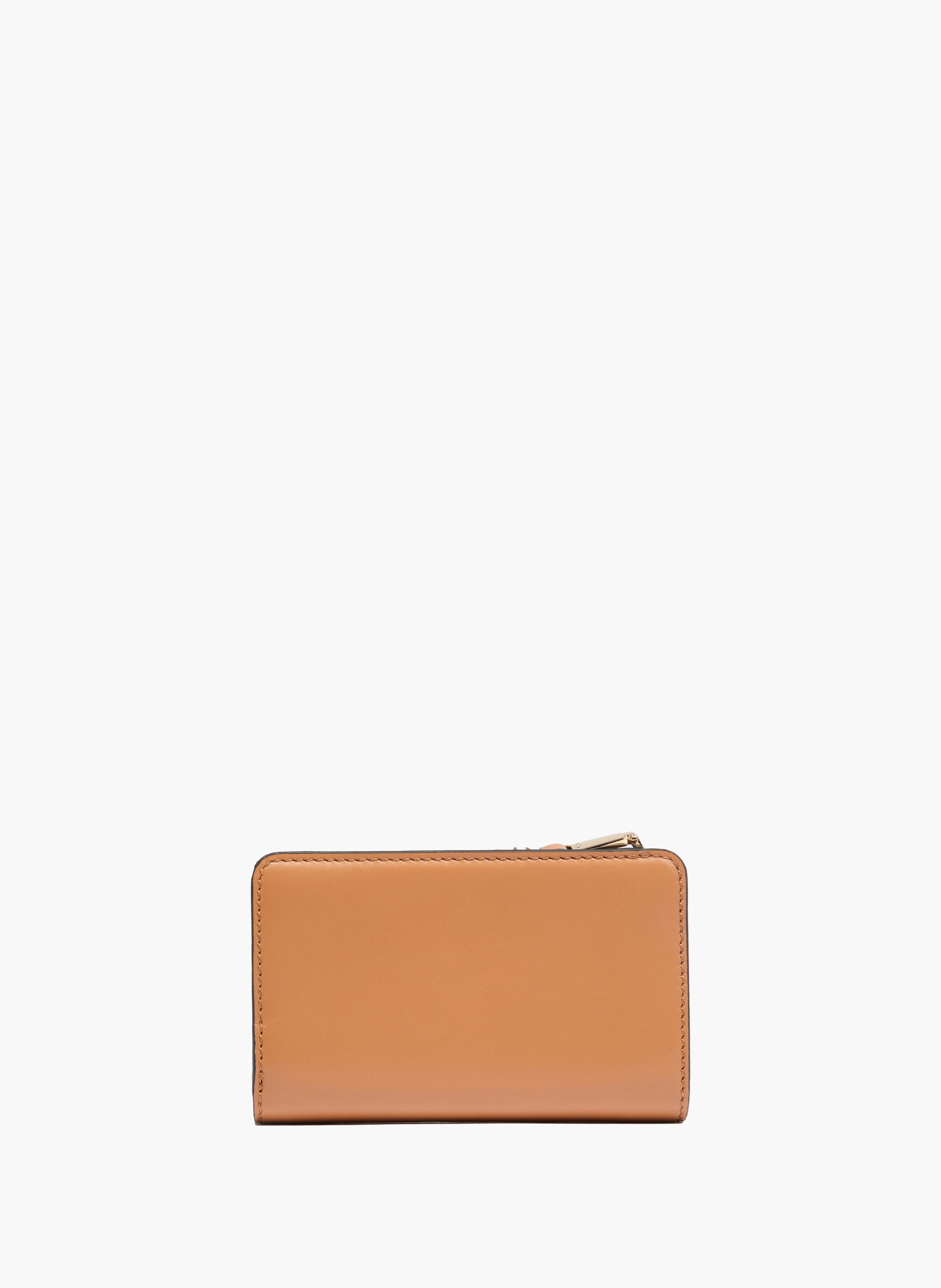 Portefeuille rectangulaire zippé origami de lancel en cuir LANCEL Marron