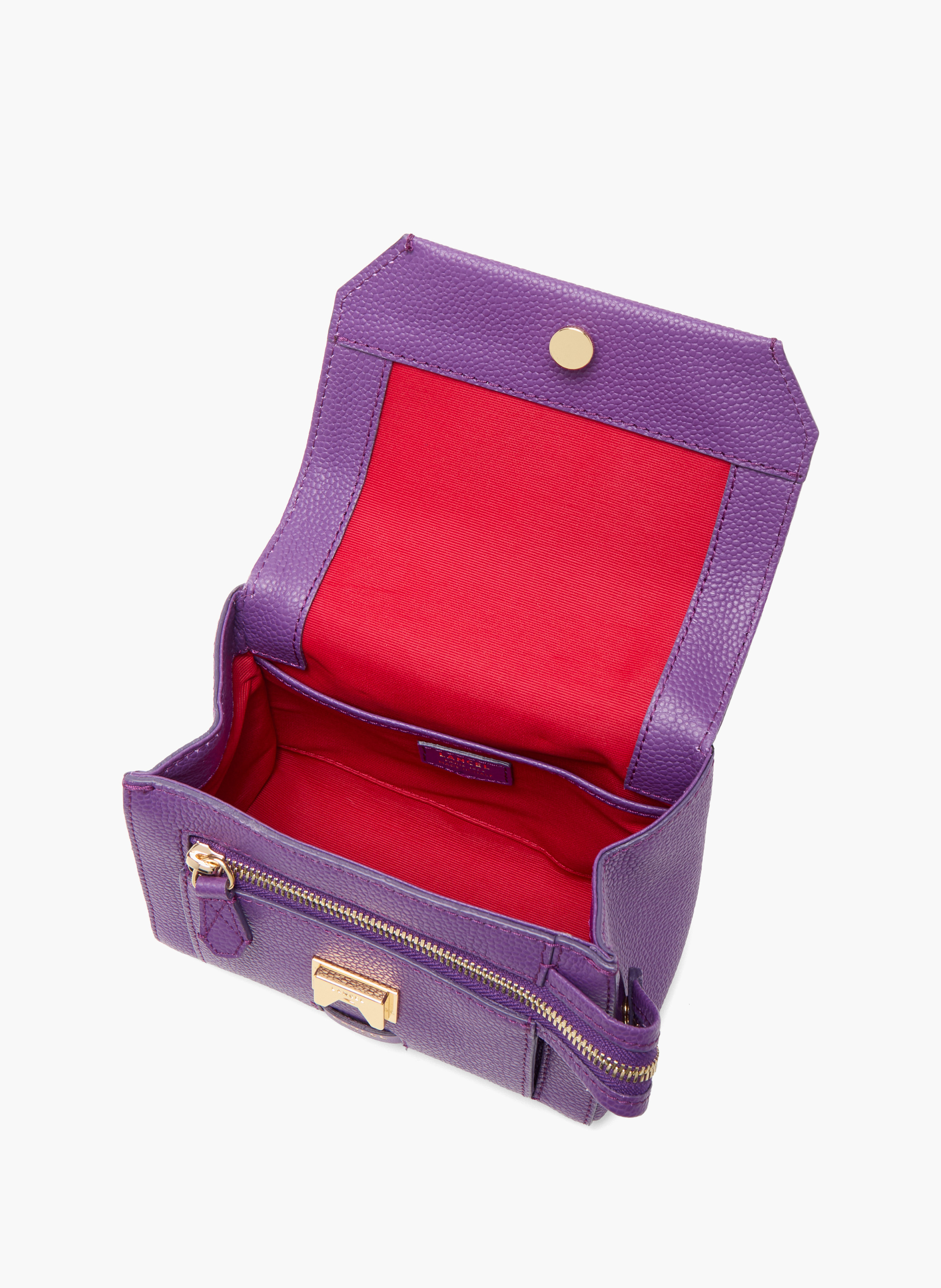 Sac rabat s ninon de lancel en cuir LANCEL Violet